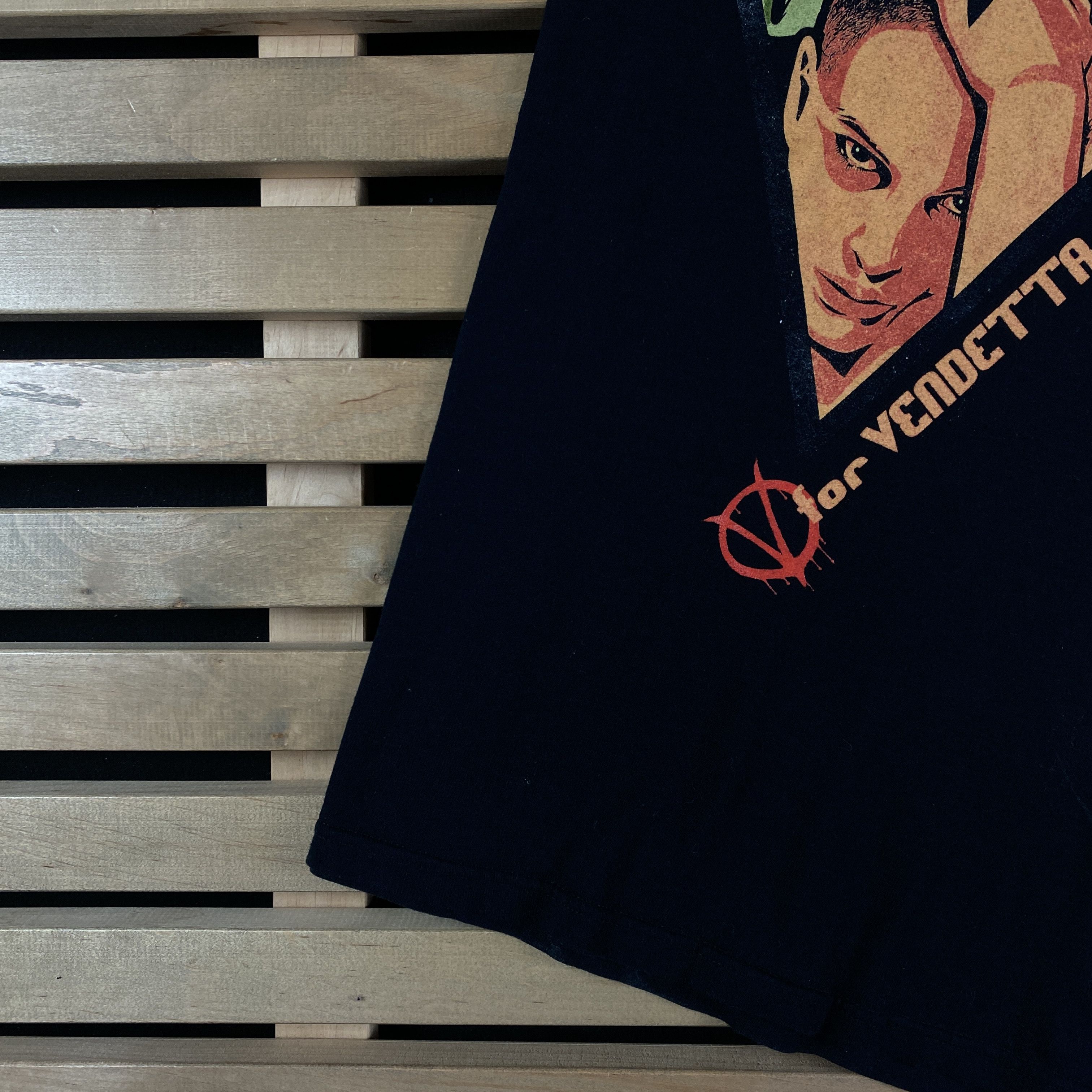 Vintage Mens T-Shirt V for Vendetta 2006 Movie Promo Size S Size US S / EU 44-46 / 1 - 3 Thumbnail