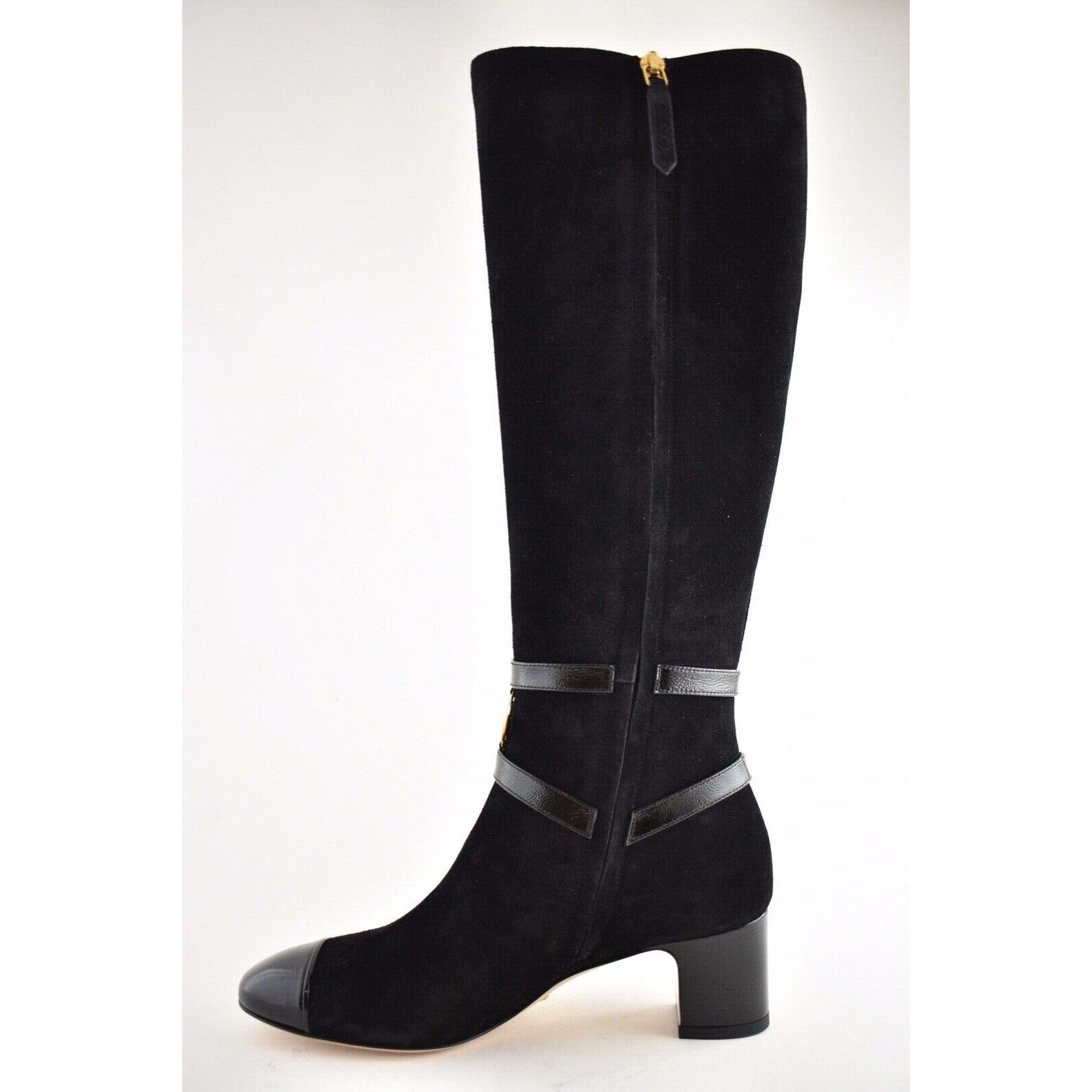 Gucci Gucci Geraldine 55 Black Suede Patent GG Gold Logo Low Size US 5 / IT 35 - 9 Thumbnail