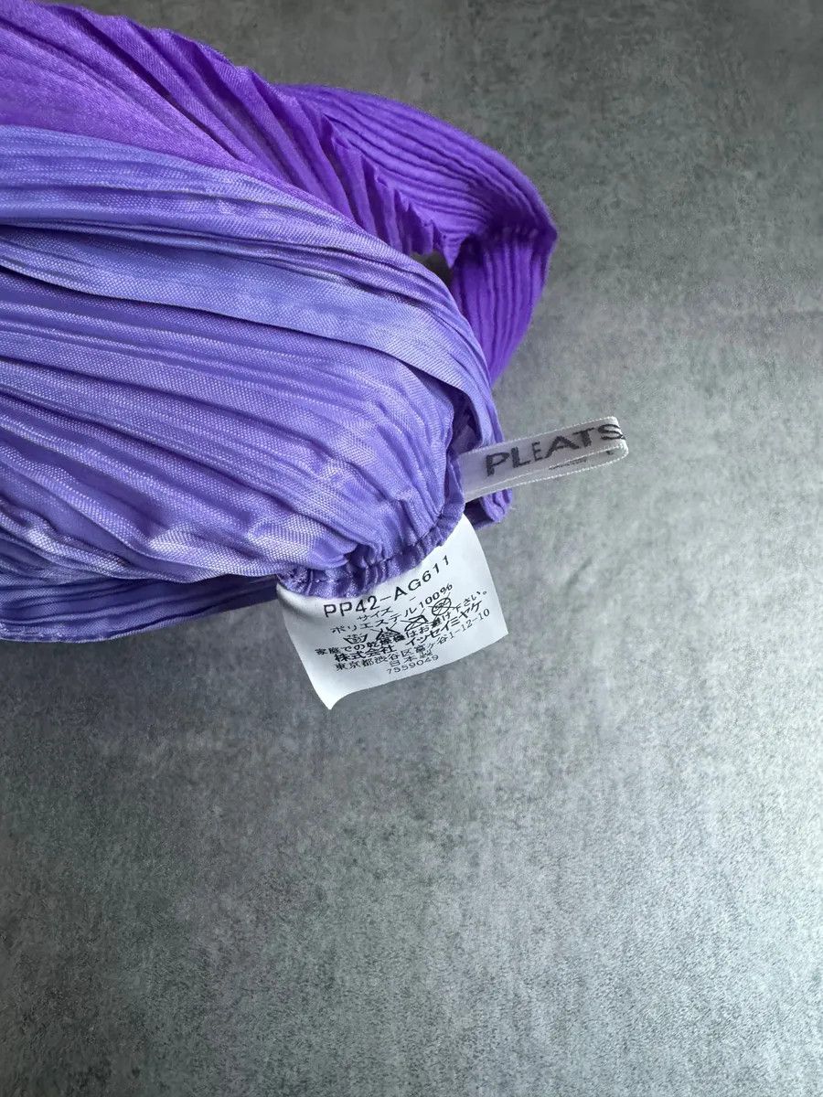 Issey Miyake × Vintage SS2024 Issey Miyake Pleats Please Polyester Purple Tote Bags Size ONE SIZE - 7 Thumbnail
