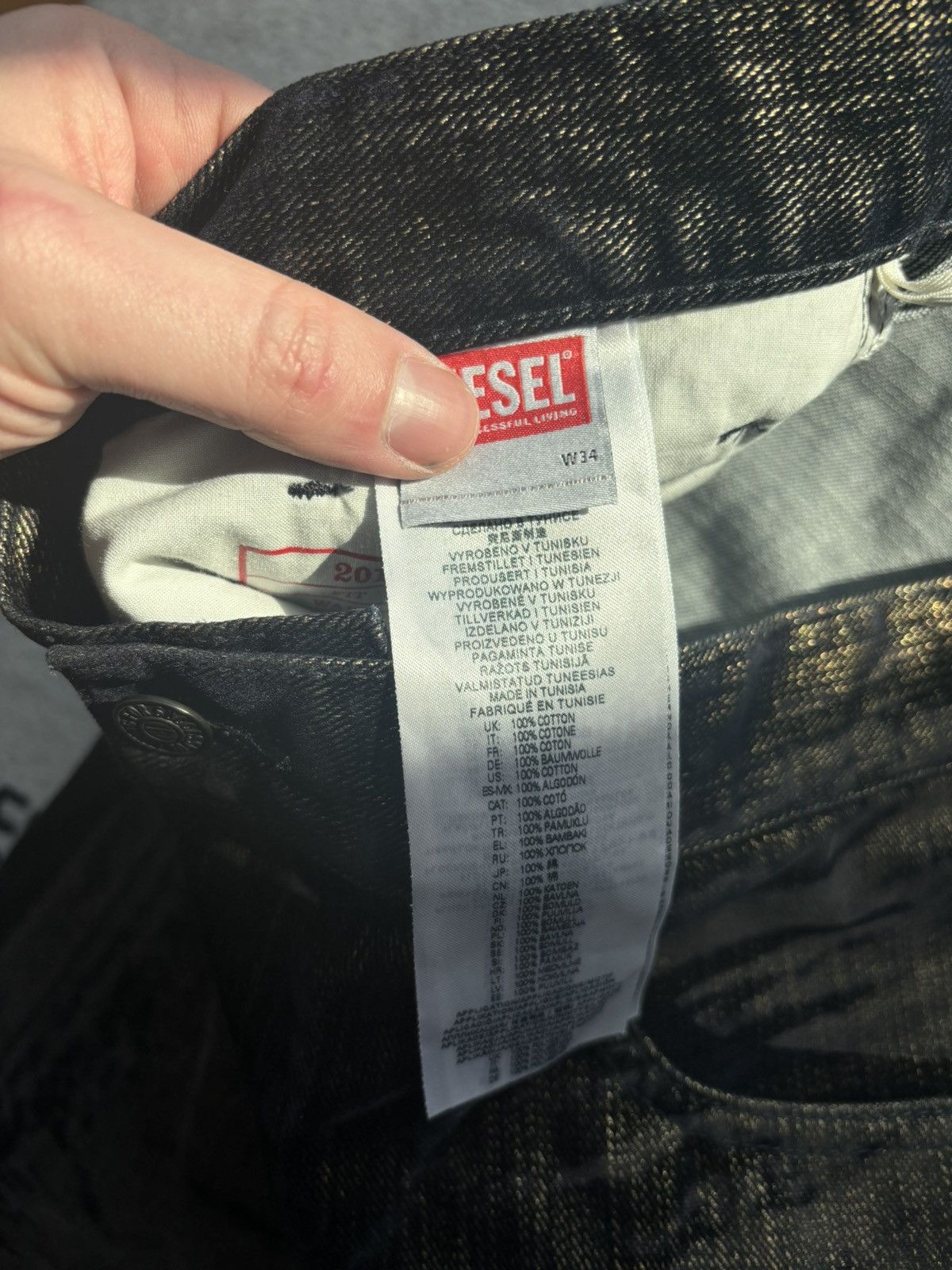 Diesel Diesel 2010 D-Macs Straight jeans 09i49 Size US 34 / EU 50 - 3 Thumbnail