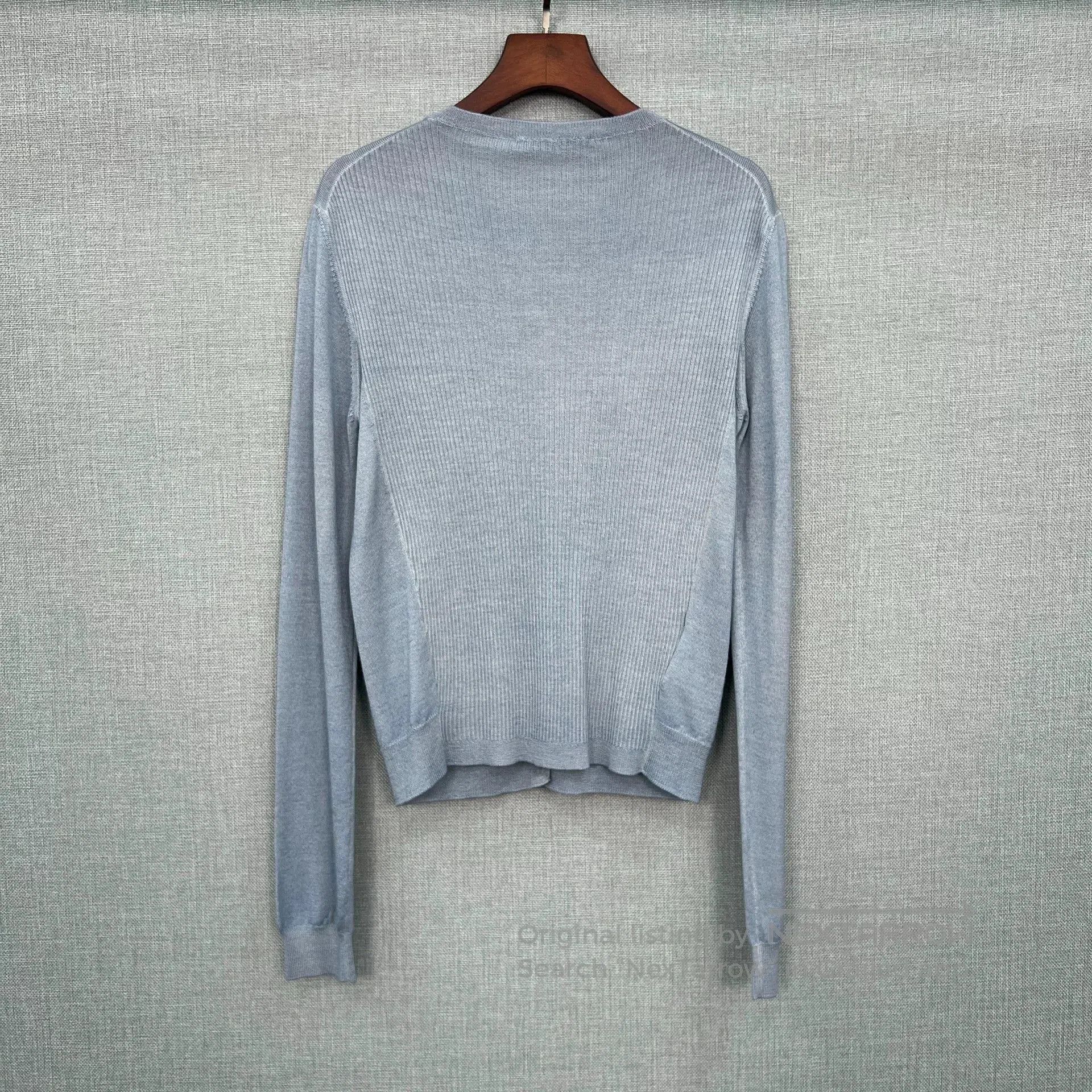 Prada Prada Haze Blue Pocket Knit Cardigan. Size M / US 6-8 / IT 42-44 - 2 Thumbnail