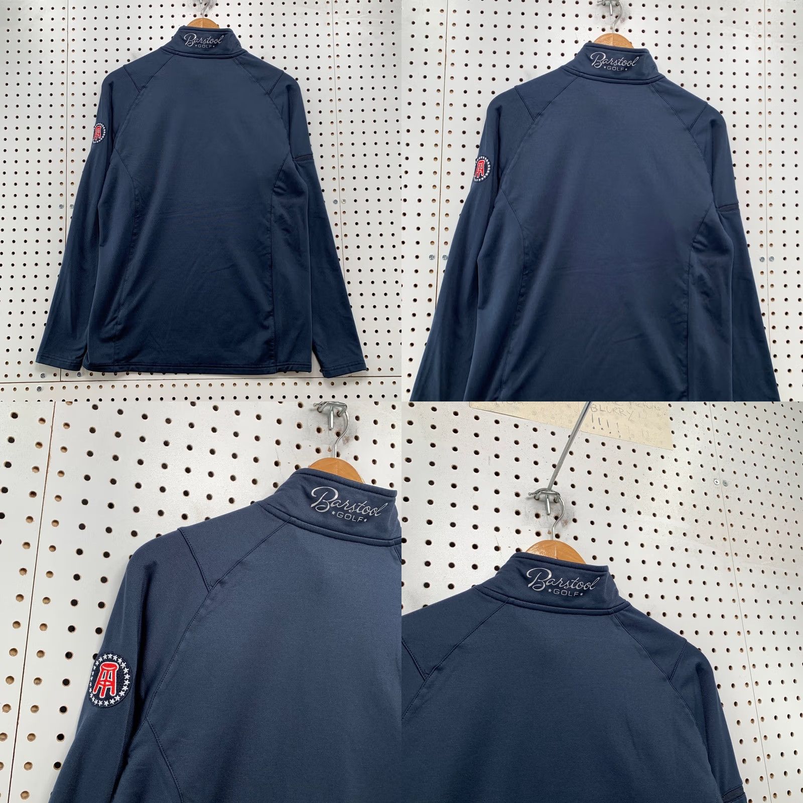Vintage UNRL Barstool Golf 1/4 Zip Pullover Mens Small Navy Blue Preppy Long Sleeve Shirt Size US S / EU 44-46 / 1 - 9 Thumbnail