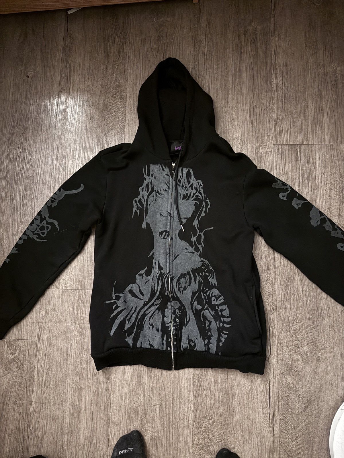Rare Eternal Artwear Zip up Hoodie-Marilyn Monroe
