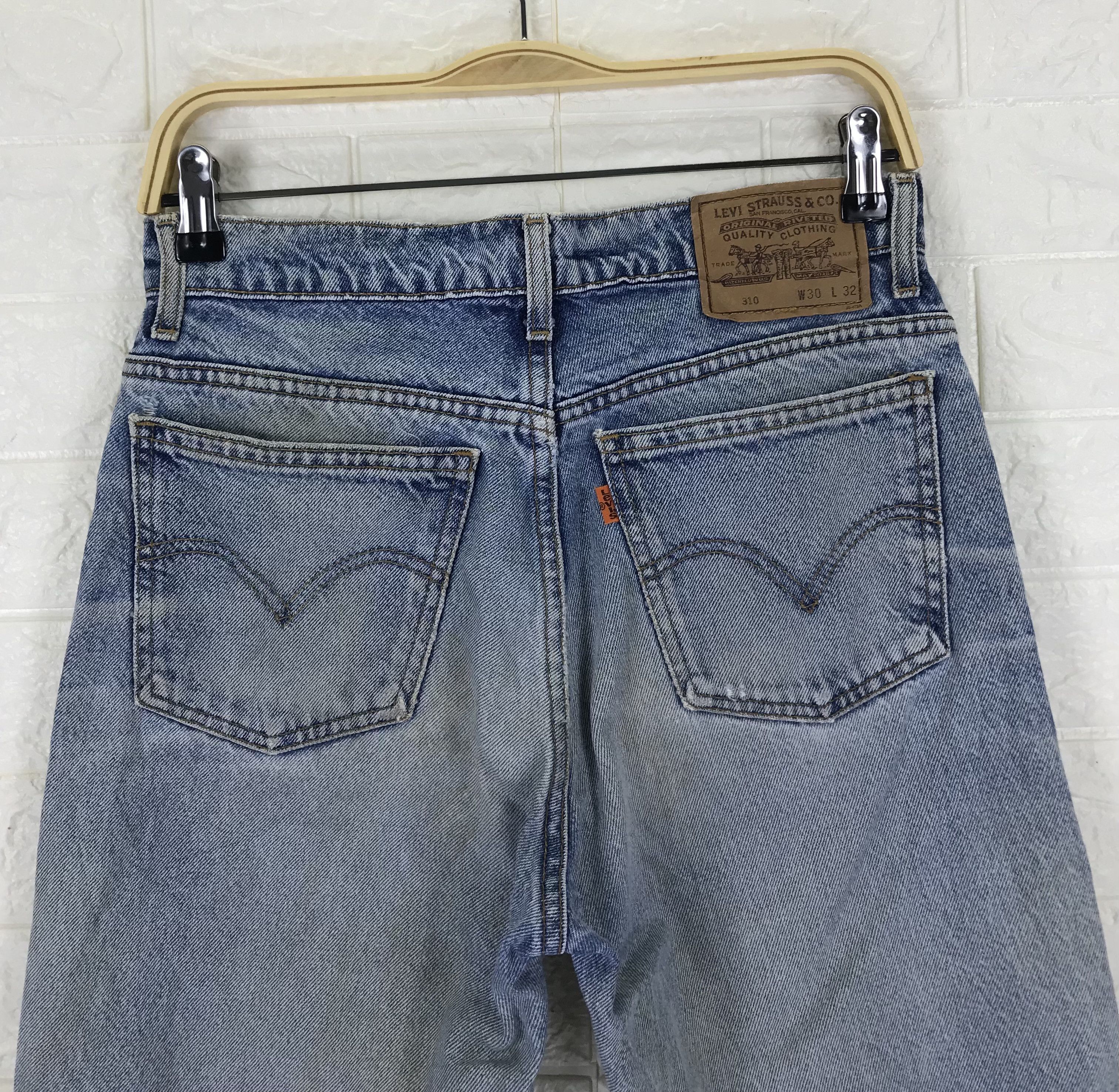 Levi's Vintage 90s Levi's 310 Light Wash Orange Tab Jeans Size US 29 - 6 Thumbnail