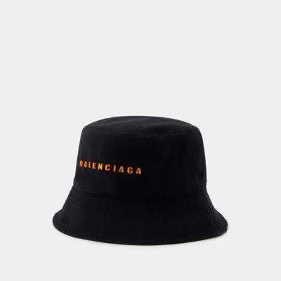 Balenciaga o1srvl11e0326 Size: S / Bucket Hat / Cap in Black/Orange Size ONE SIZE - 1 Preview