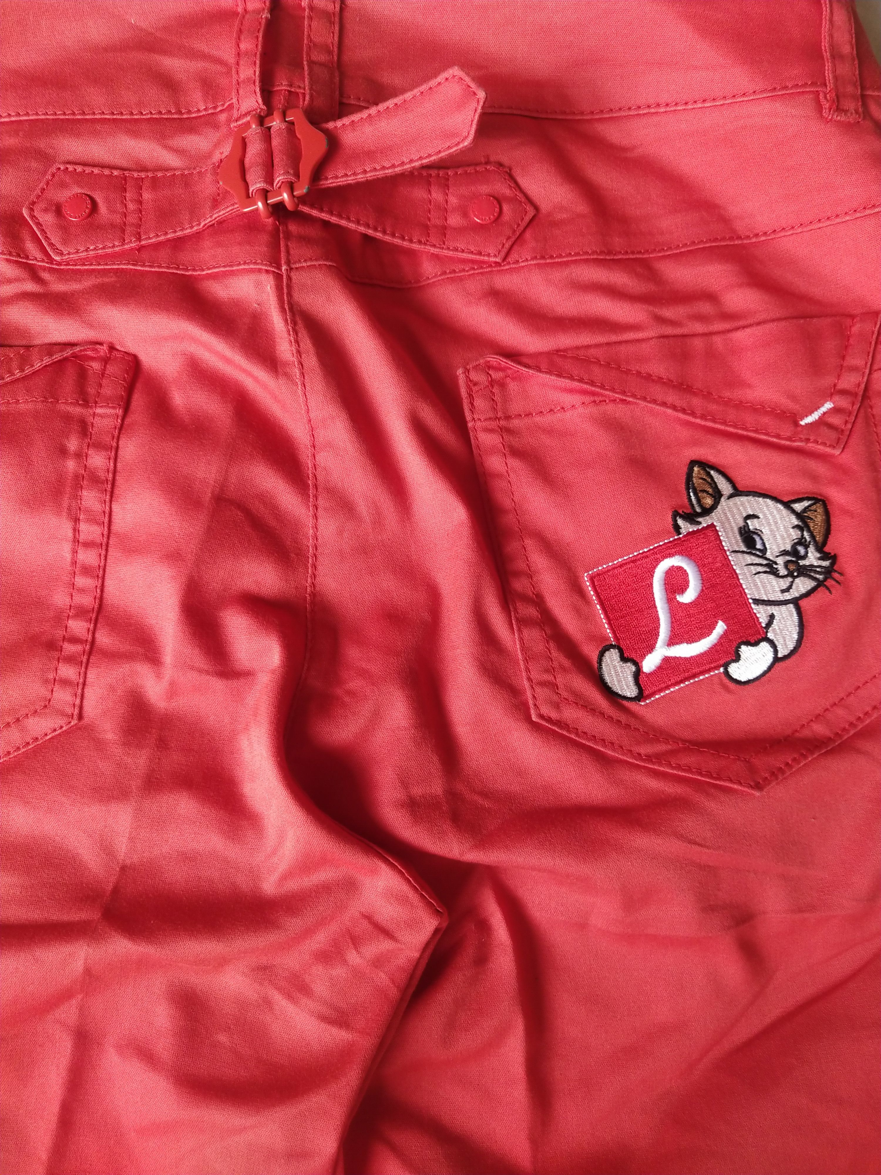 Hysteric Glamour Lynx Golf Kawaii Red Embroidered Cat Pants Japan Size 26" / US 2 / IT 38 - 7 Thumbnail