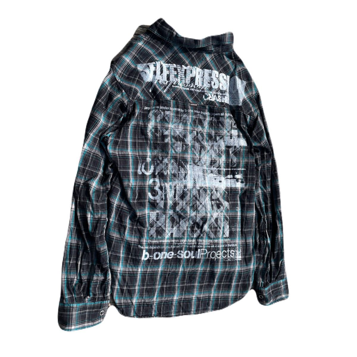 If Six Was Nine 2000s Japanese archive Vkei Poem Plaid Shirts Y2K Size US M / EU 48-50 / 2 - 3 Thumbnail