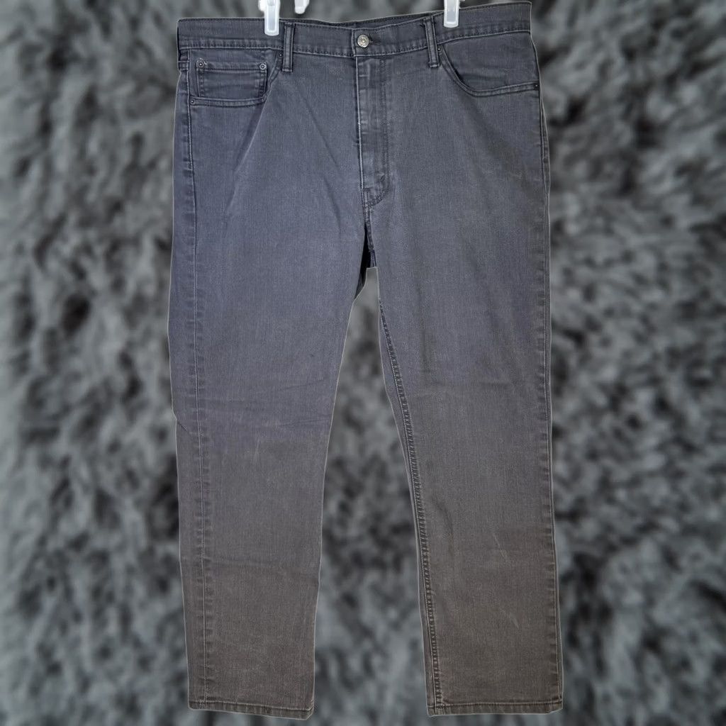 Levi's Levi's 541 Jeans Mens 40x32 Gray Athletic Tapered Stretch Denim 5-Pocket Classic Fit Pants Jeans Belt Zipper Closure Size US 40 / EU 56 - 1 Thumbnail
