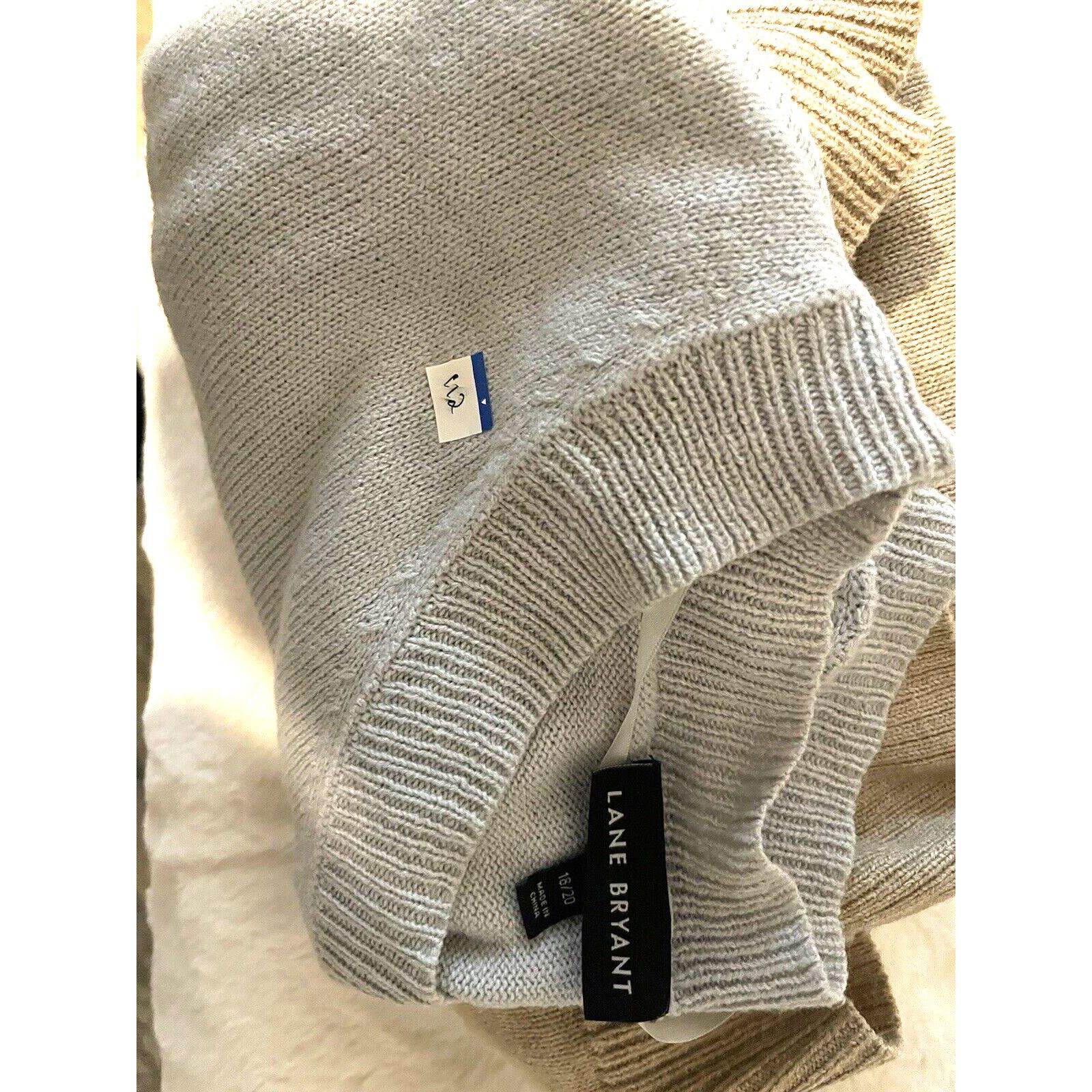 Other Lane Bryant Womens Pullover Sweater large V Neck Cable Knit Size L / US 10 / IT 46 - 2 Thumbnail