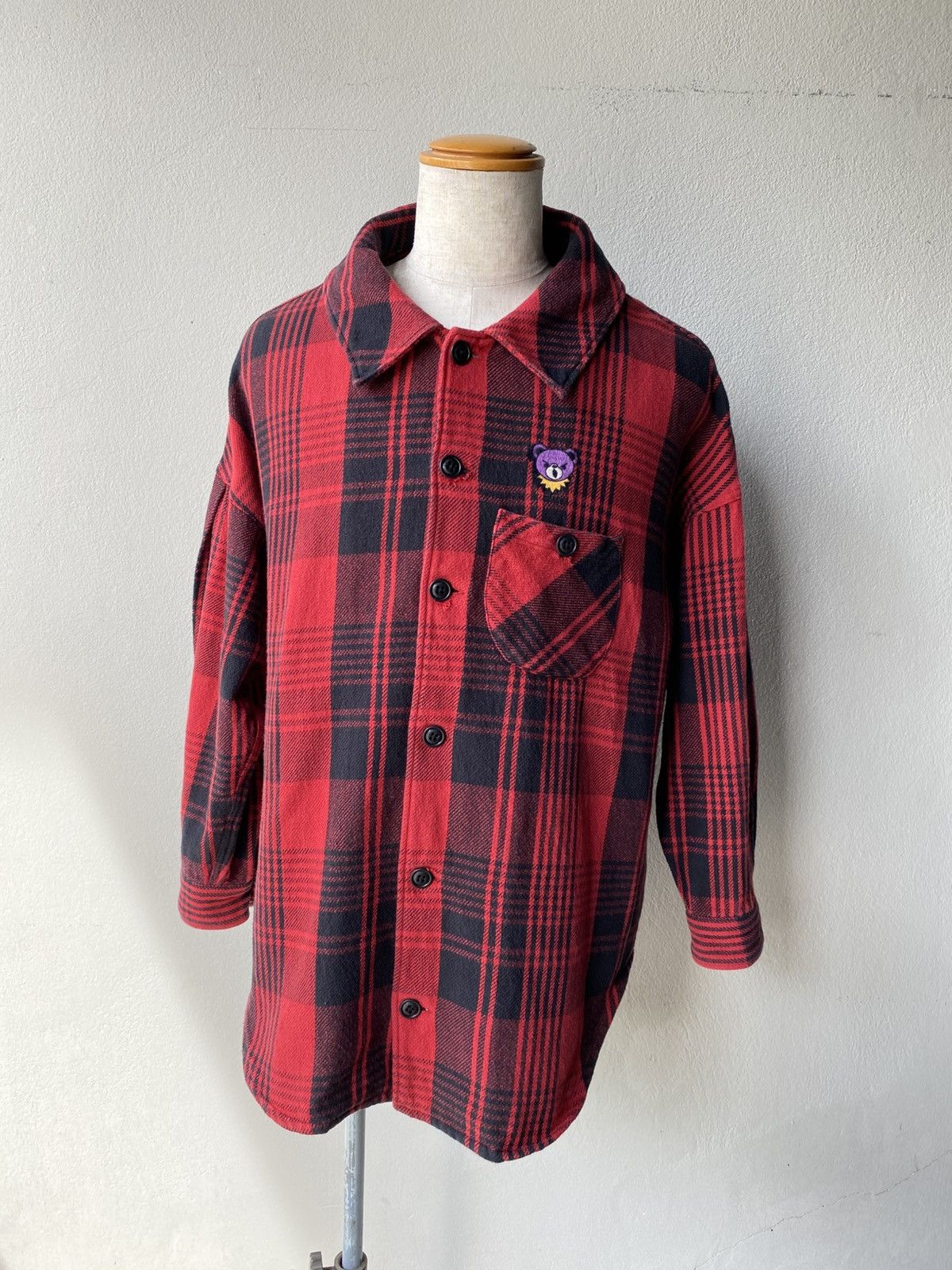 Hysteric Glamour Hysteric Slamom Red Plaid Cozy Shirt Size US L / EU 52-54 / 3 - 12 Thumbnail