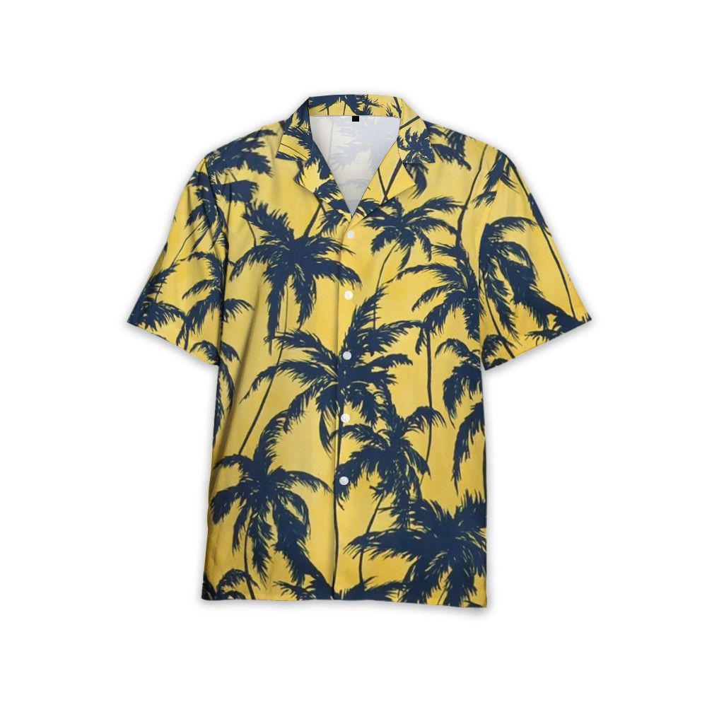Designer Palm Tree-Print Shirt – Coastal Cool with a Refined Twist Size US M / EU 48-50 / 2 - 1 Thumbnail