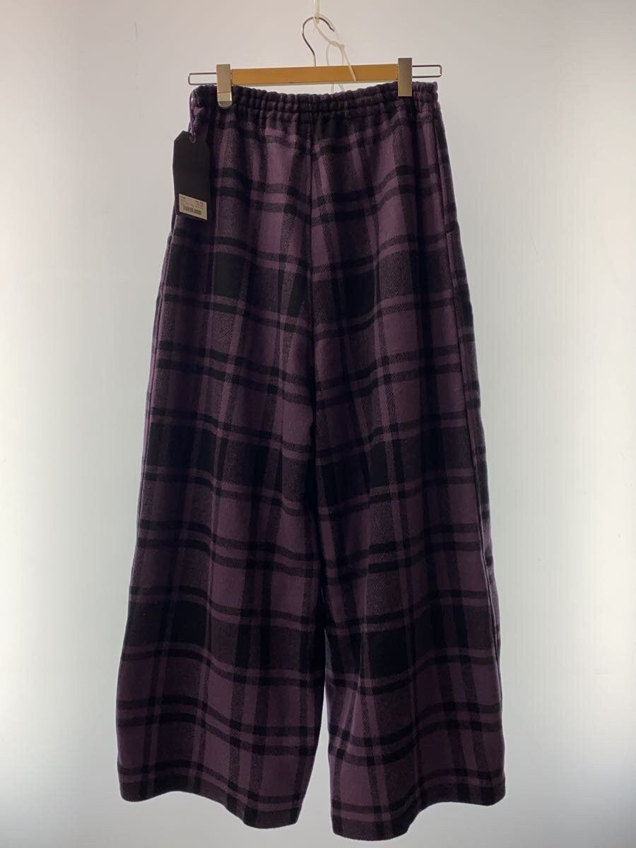 Needles Needles Wool Track Pants Purple Check Size US 30 / EU 46 - 2 Thumbnail