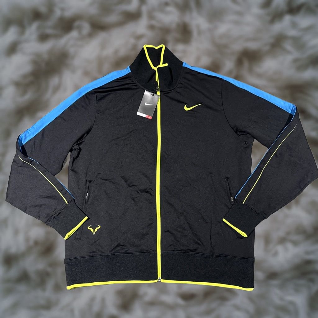 Nike Nike Rafa Nadal 2012 US Open Tennis Jacket Mens XL Black And Blue Size US XL / EU 56 / 4 - 1 Thumbnail