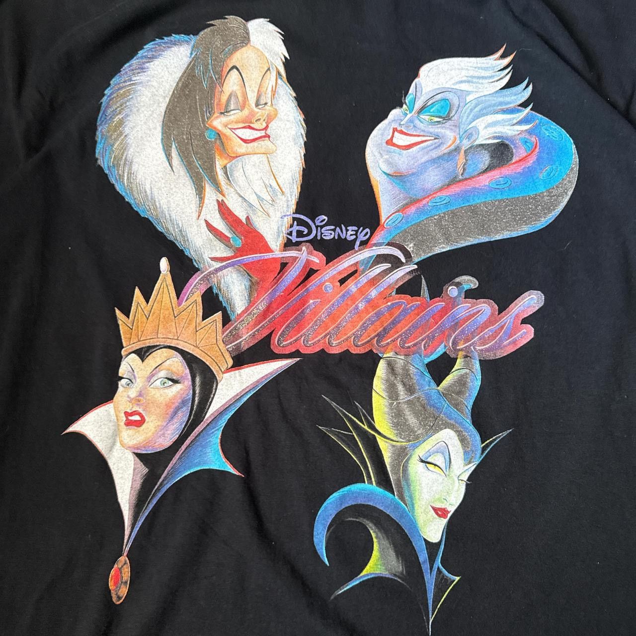 Disney Vintage 90s Disneys Villans T-shirt Black Men’s XXL Size US XXL / EU 58 / 5 - 2 Thumbnail