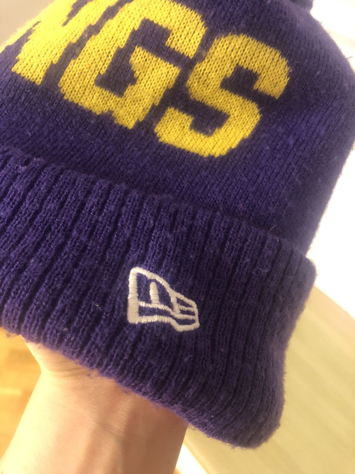 New Era × Vintage NEW ERA MINNESOTA VIKINGS VINTAGE NFL BEANIE HAT Size ONE SIZE - 3 Thumbnail