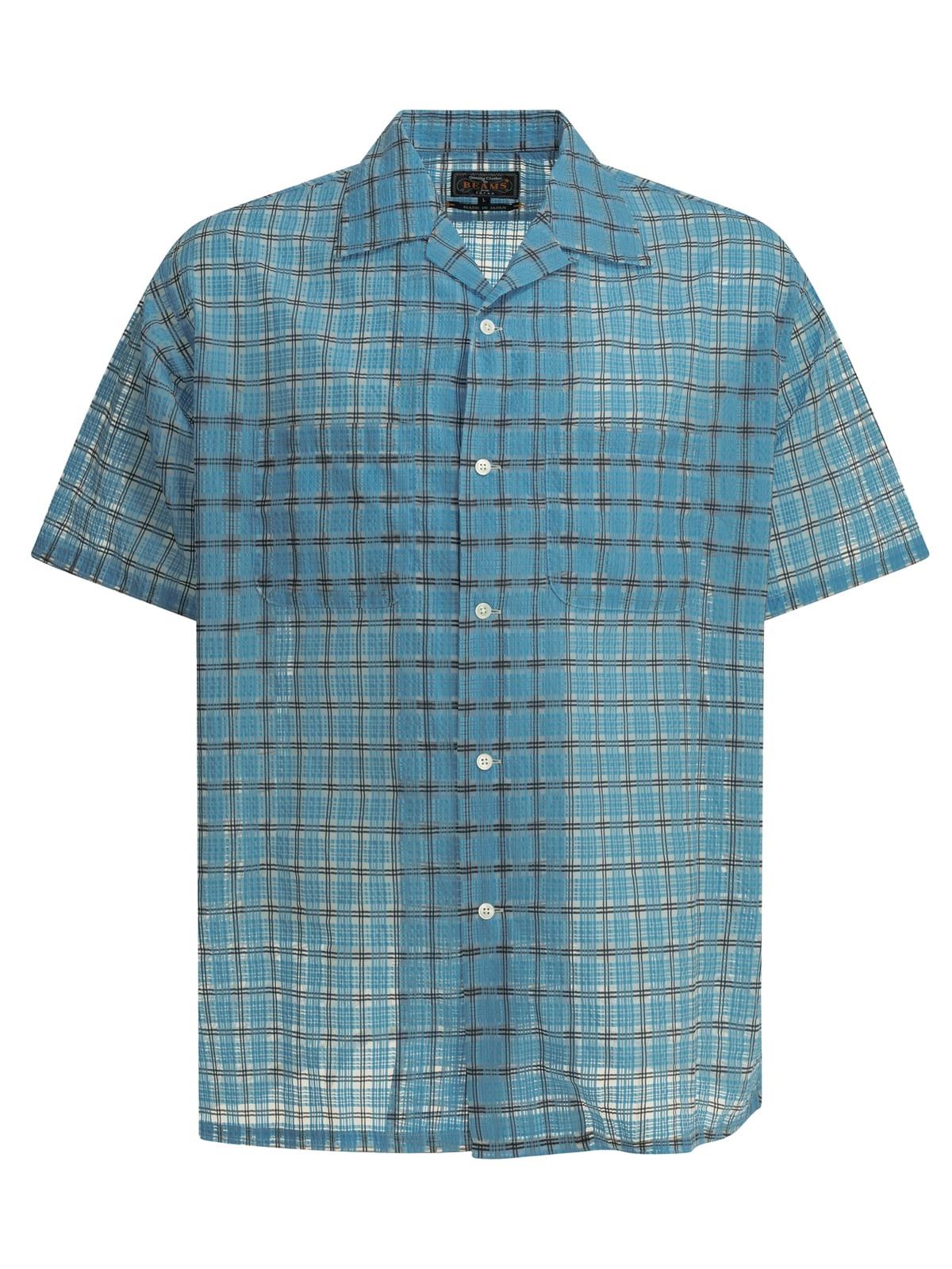 Beams Plus Beams Plus "Open Collar Nylon Airy Plaid" Casual Shirt Size US L / EU 52-54 / 3 - 1 Thumbnail