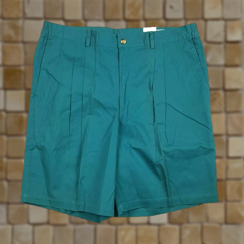 Vintage VINTAGE Penguin Sport Pleated Men's 34 Teal Chino Golf Tennis Casual Shorts Size US 34 / EU 50 - 1 Thumbnail