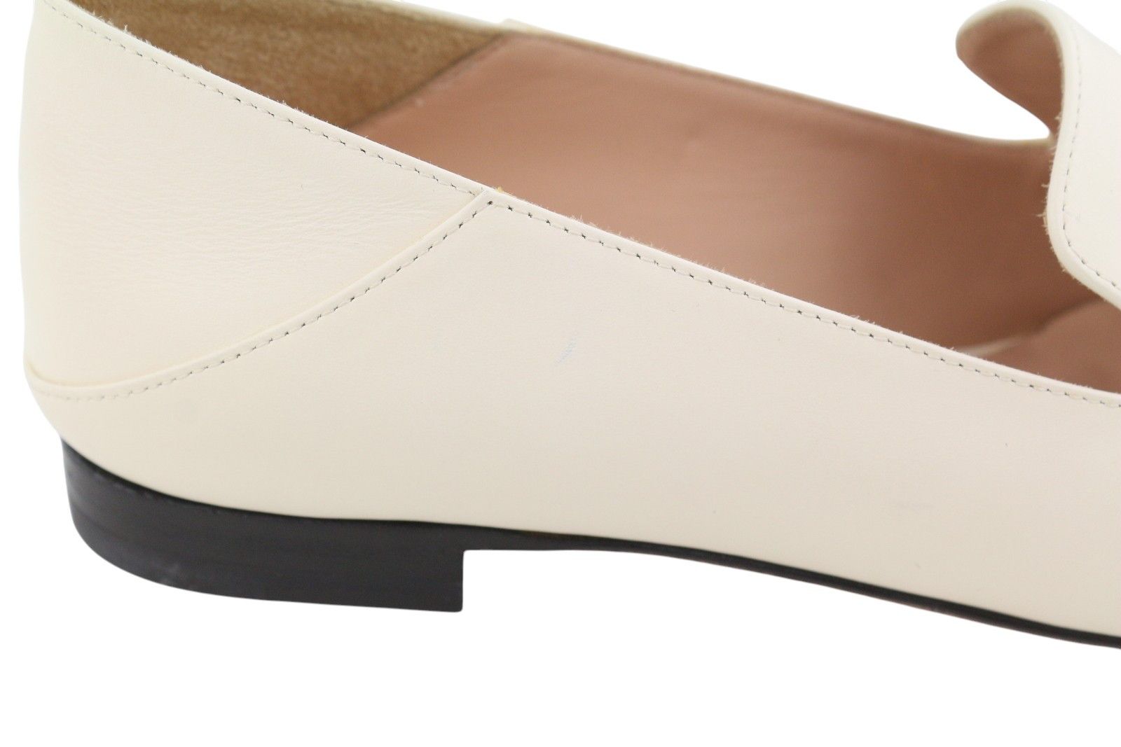Bally ELLAH EU36.5 Milky Leather Gold Detail Loafers 88410 Size US 5.5 / IT 35.5 - 13 Thumbnail