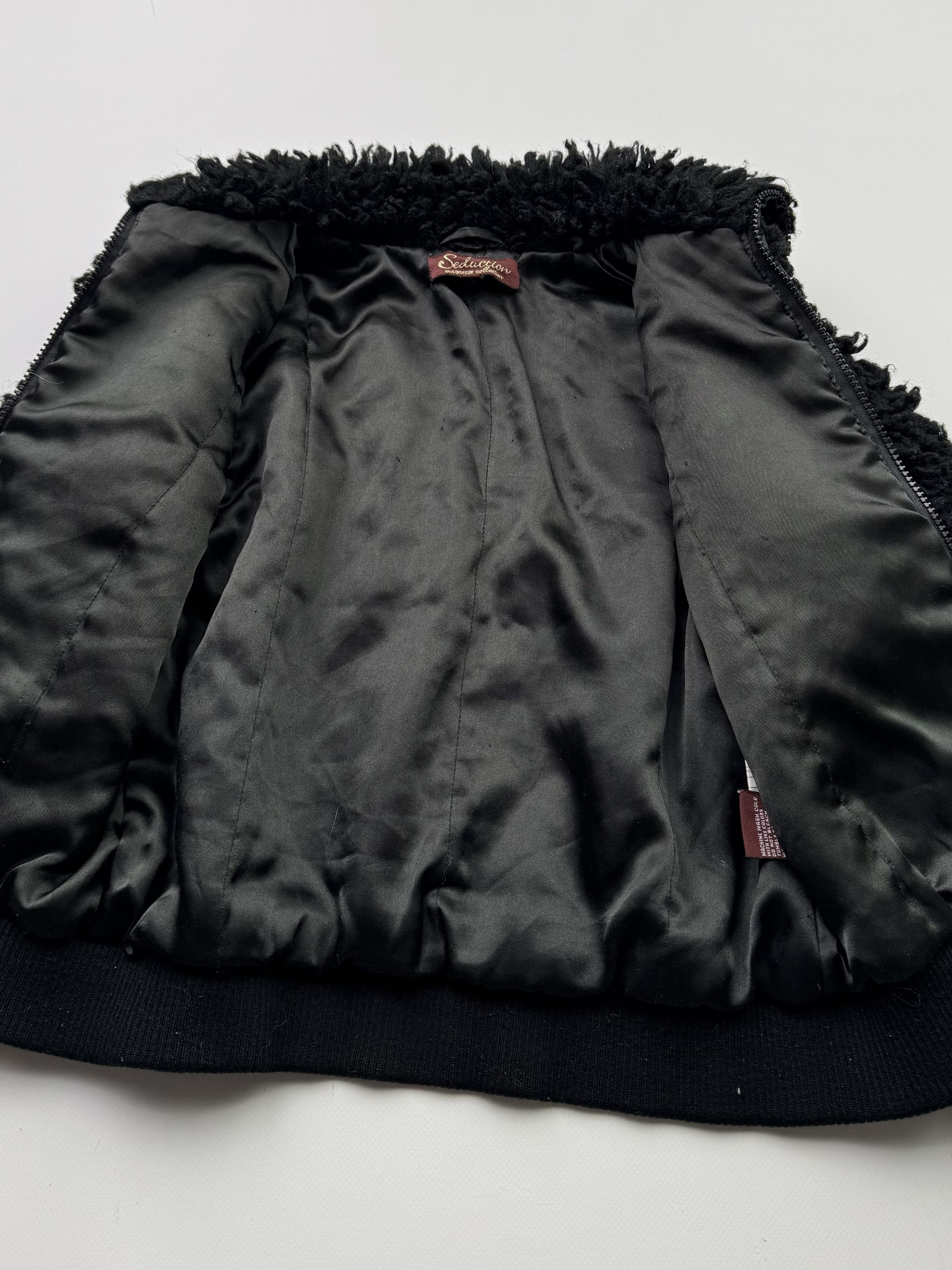 Japanese Brand Vintage Cropped Faux Sheepskin Jacket B444(V37)E2 Size XS / US 0-2 / IT 36-38 - 5 Thumbnail