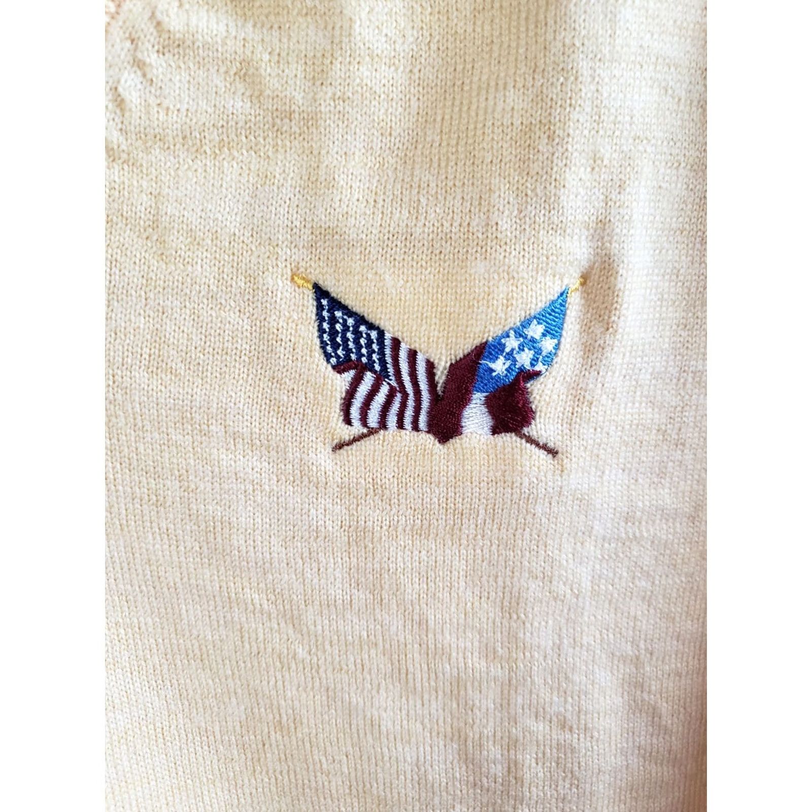 Peter Millar Peter Millar Vest Sweater Men's L Yellow Merino Wool V-Neck Golf Flags Classic Preppy 90s Seasonal Mens Size US L / EU 52-54 / 3 - 5 Thumbnail
