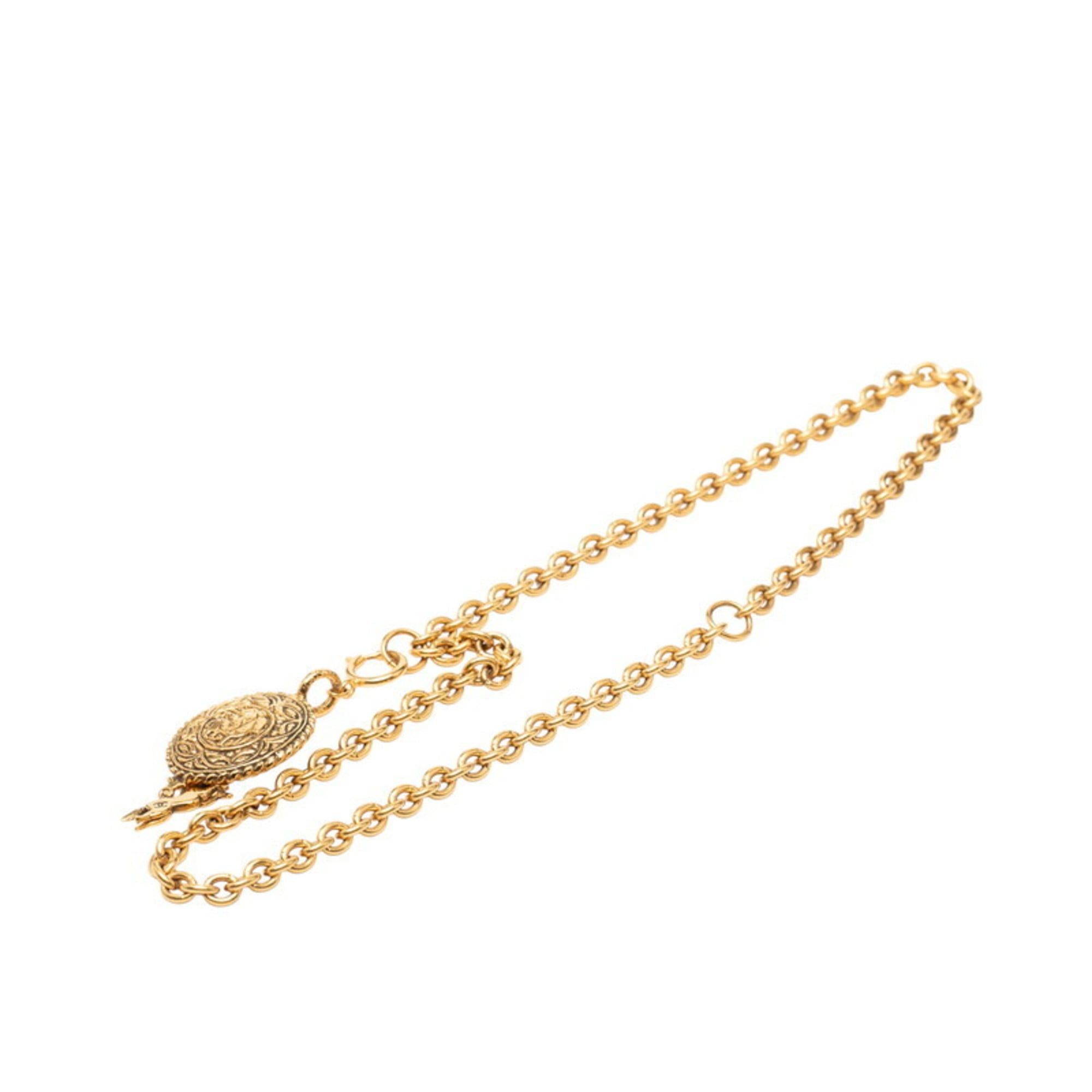Chanel Chanel Coco Mark Horse Necklace, Gold Plated, Women's, CHANEL Size ONE SIZE - 1 Thumbnail