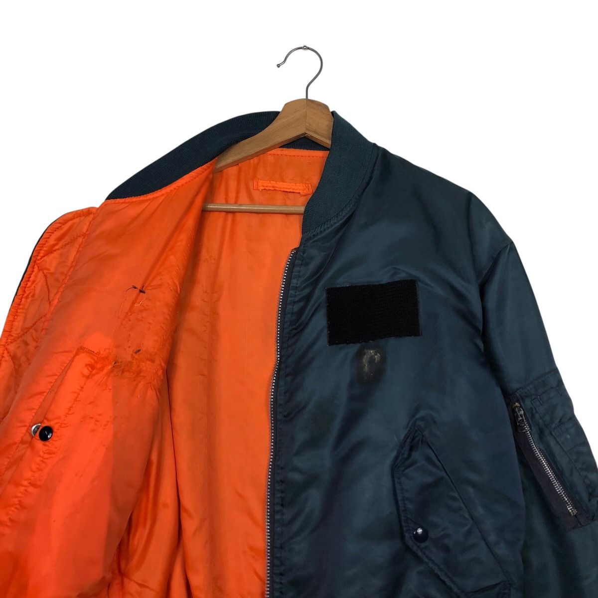 Schott 📌Vintage Reversible Bomber Jacket Ma-1 Schott Made in Usa Size US L / EU 52-54 / 3 - 13 Thumbnail