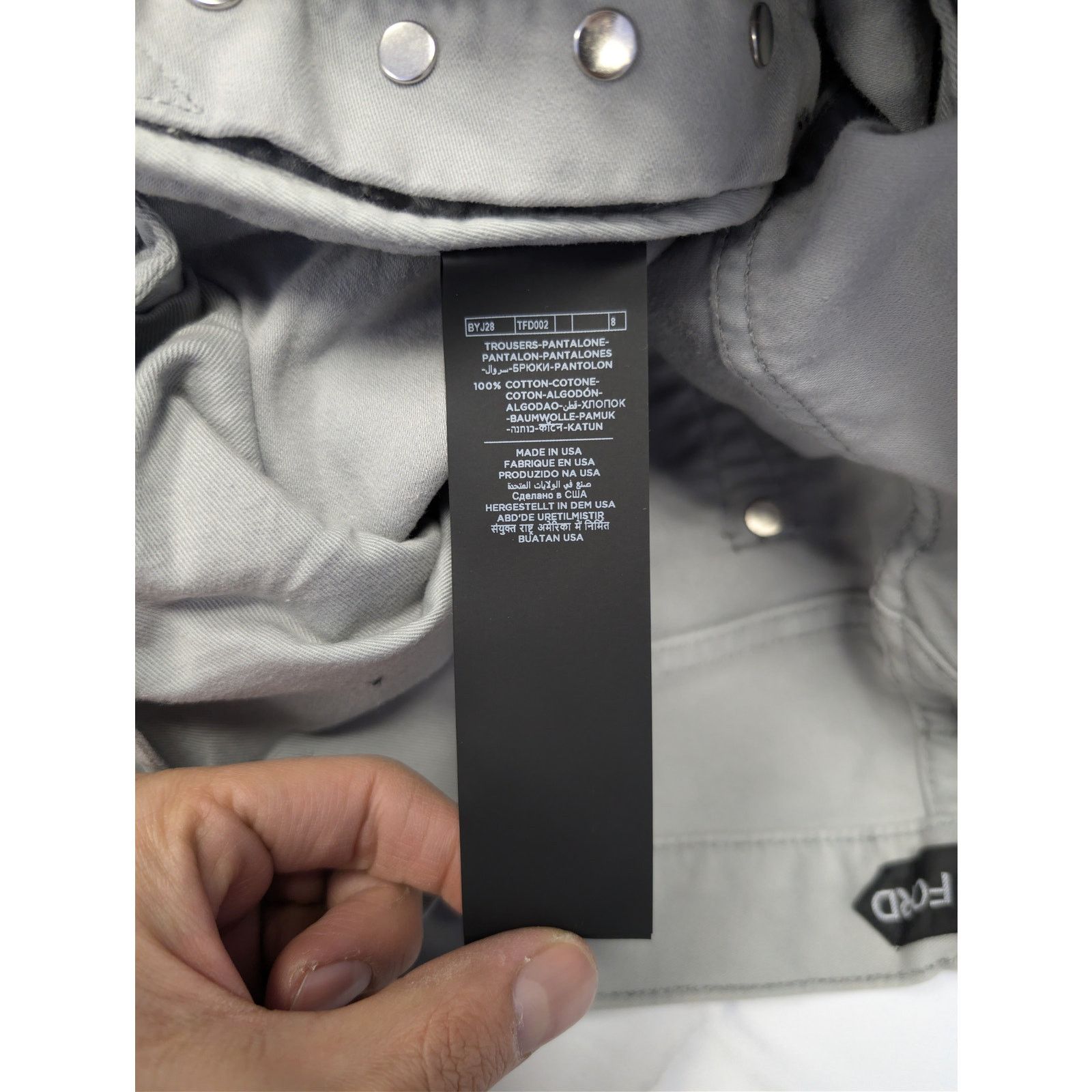 Tom Ford o1rshd1 Straight Jeans in Grey Size US 34 / EU 50 - 17 Thumbnail