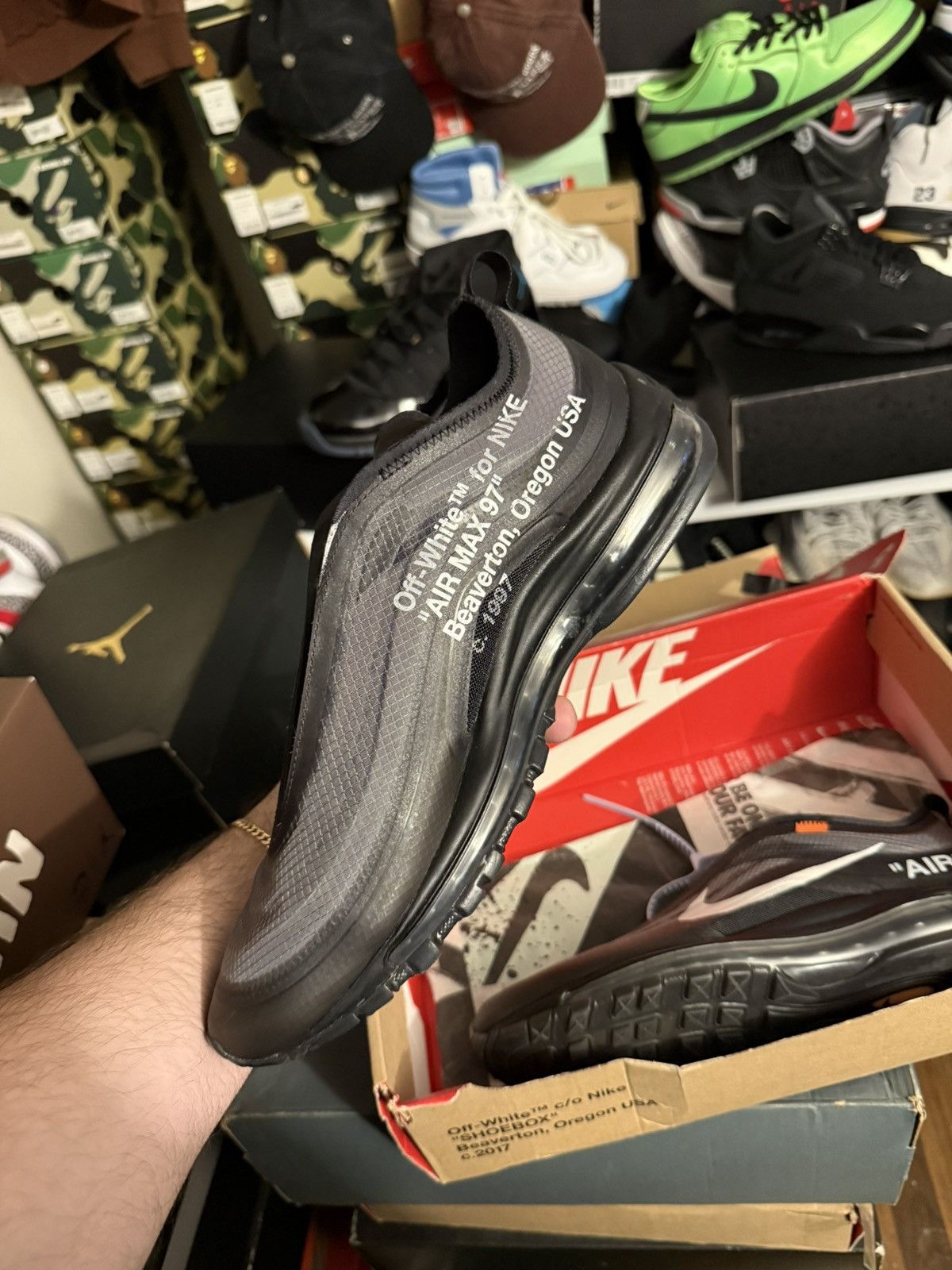 Nike × Off-White Njke off white airmax 97 sz 9.5 Size US 9.5 / EU 42-43 - 3 Thumbnail