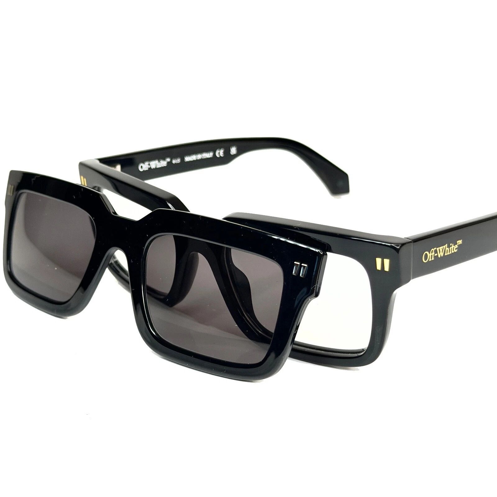 Off-White OFF-WHITE 130 OERI130 CLIP ON Style Sunglasses 130 CLIPON2 Size ONE SIZE - 3 Thumbnail