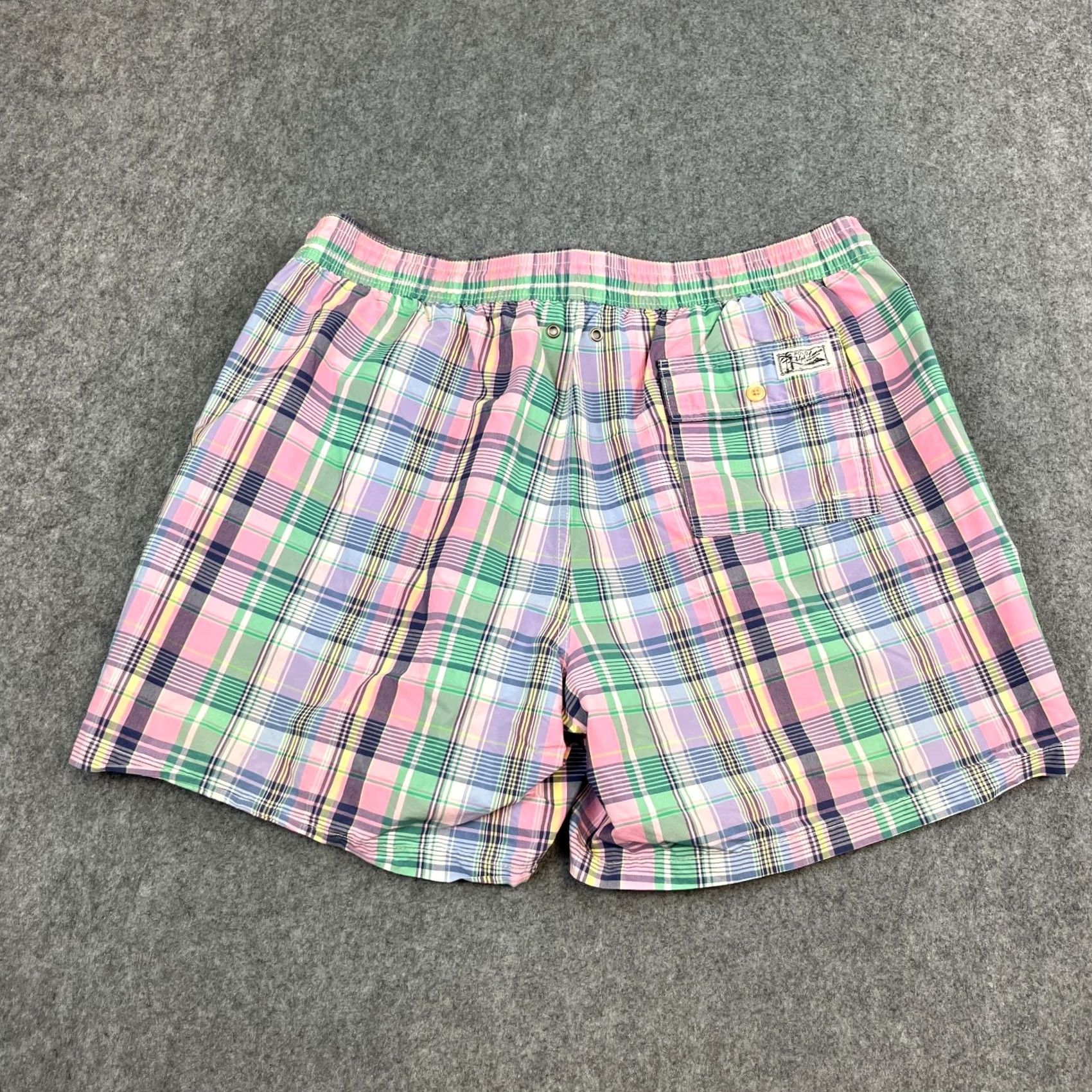 Polo Ralph Lauren VINTAGE Polo Ralph Lauren Mens Swim Shorts XXL Plaid Check Multicoloured Board Shorts Mens 2XL Size US XXL / EU 58 / 5 - 2 Thumbnail