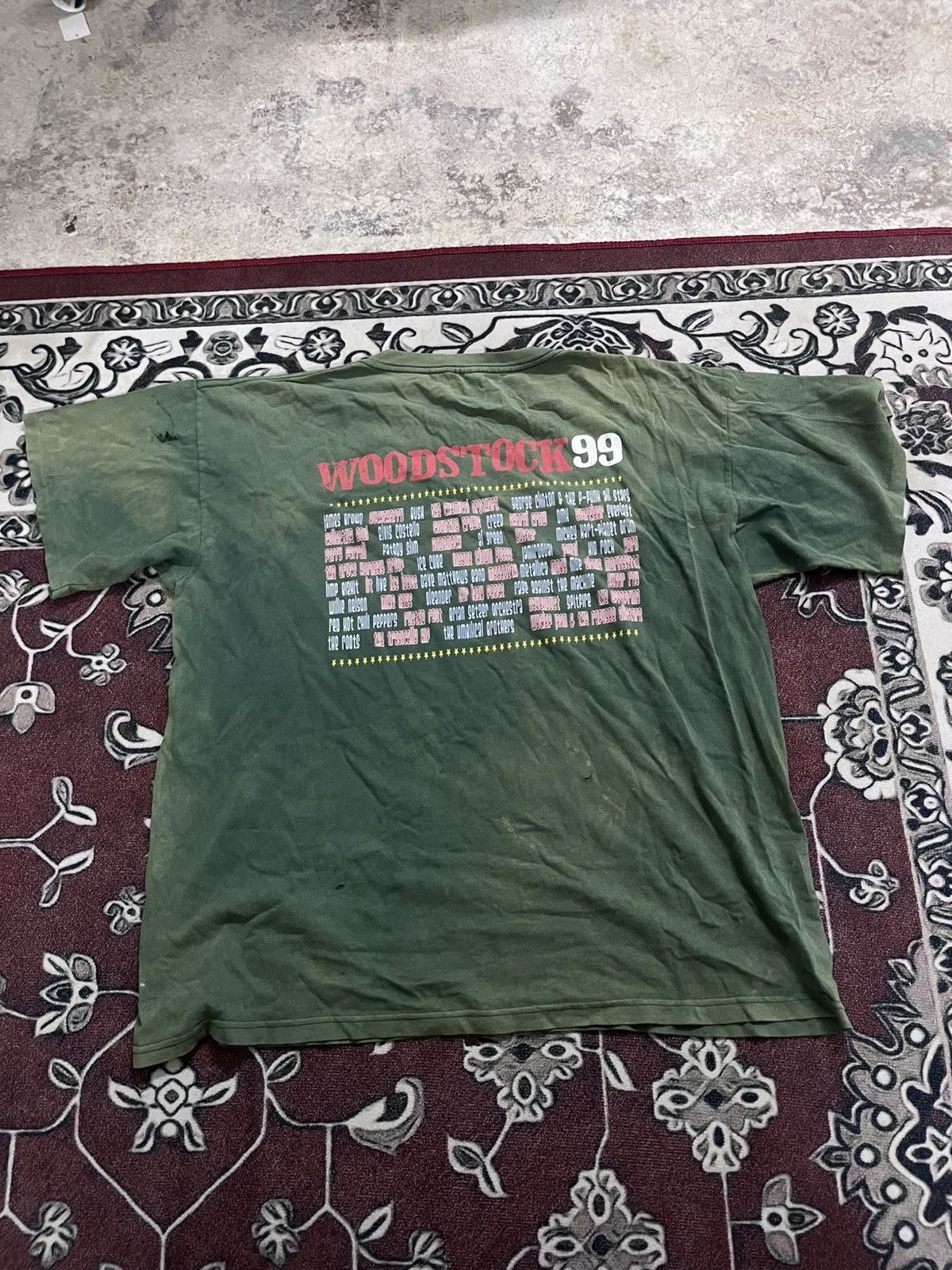 Band Tees × Vintage Vintage 90's Woodstock 1999 Concert Merch Band Tees Size US XL / EU 56 / 4 - 8 Thumbnail