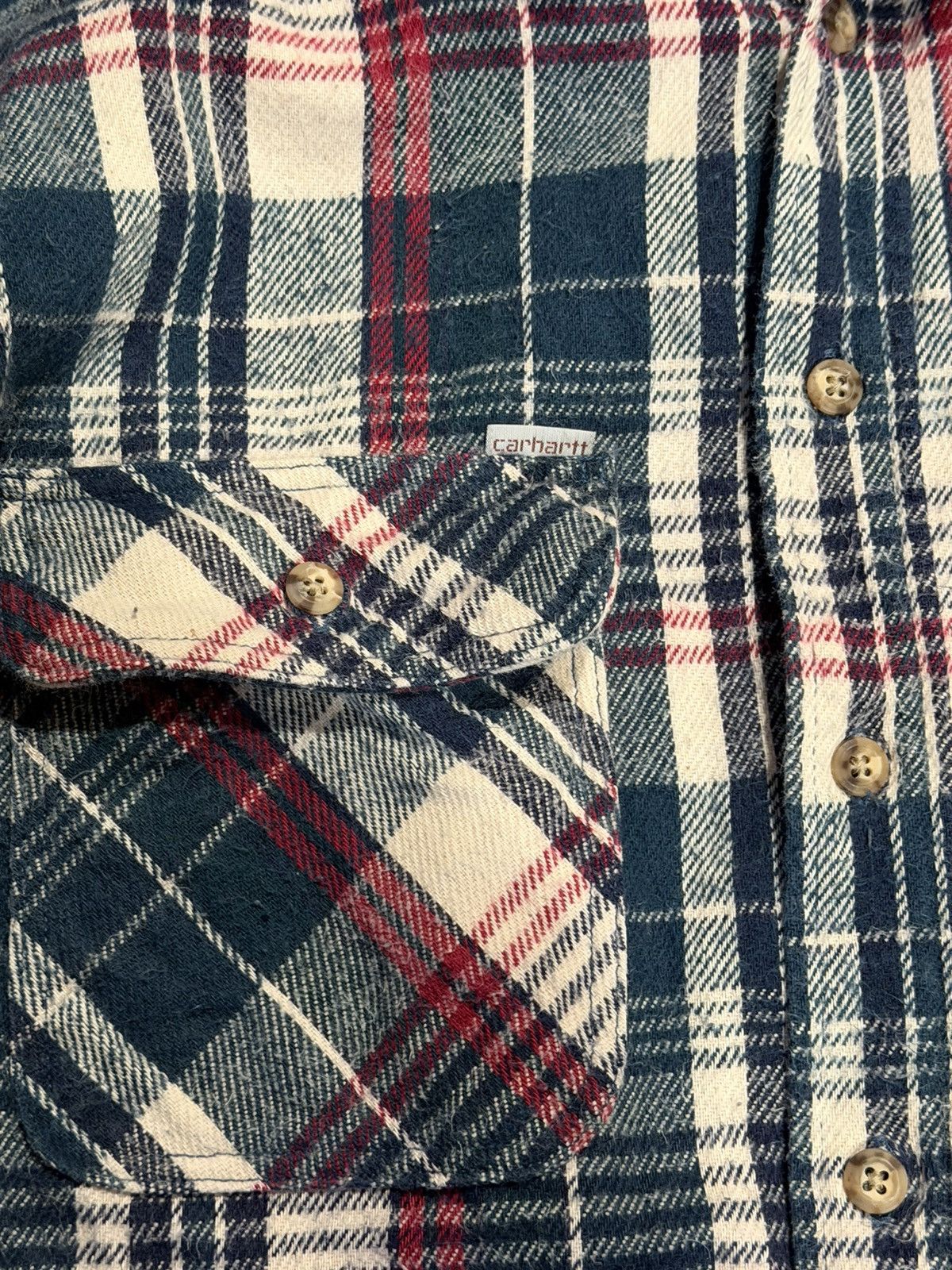 Carhartt Vintage Carhartt Flannel Shirt Men’s Large Made in USA Size US L / EU 52-54 / 3 - 2 Thumbnail
