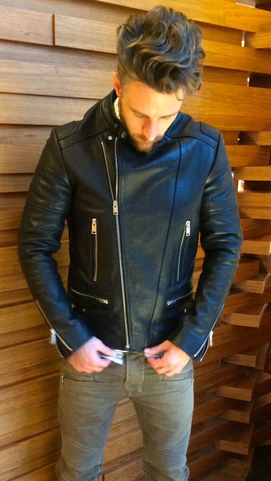 Balenciaga Balenciaga Black Leather Zipper Moto Jacket 40 US 50 EURO Size US M / EU 48-50 / 2 - 4 Thumbnail