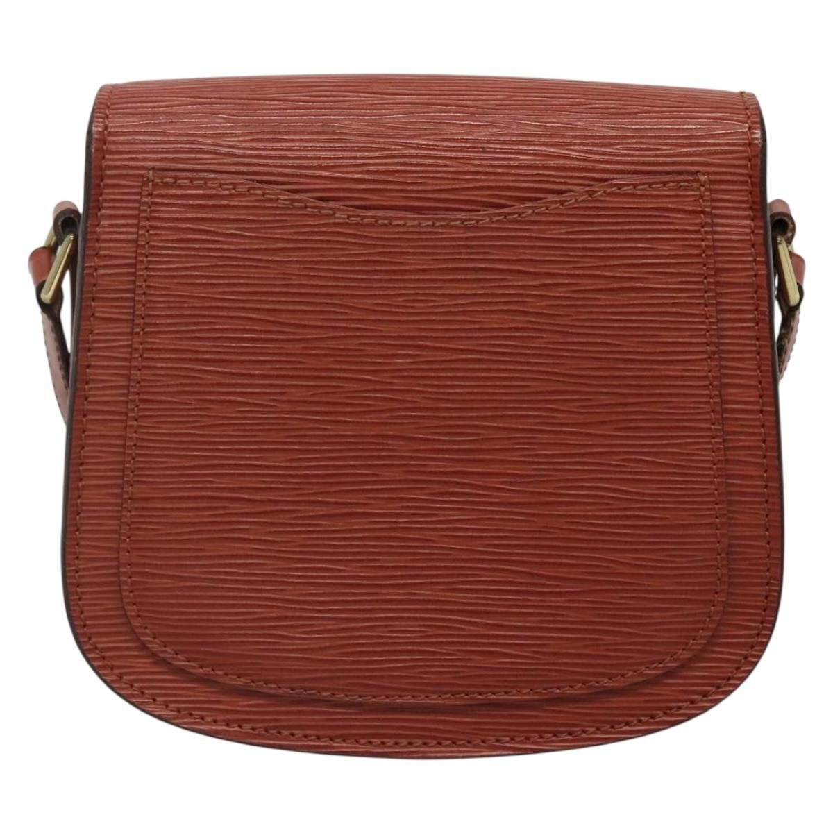 Louis Vuitton LOUIS VUITTON Epi Saint Cloud PM Shoulder Bag Brown M52213 Size ONE SIZE - 3 Thumbnail