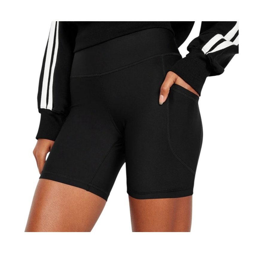 Old Navy Old Navy Women's Black Active PowerSoft Pocket Biker Shorts Size 27" / US 4 / IT 40 - 3 Thumbnail