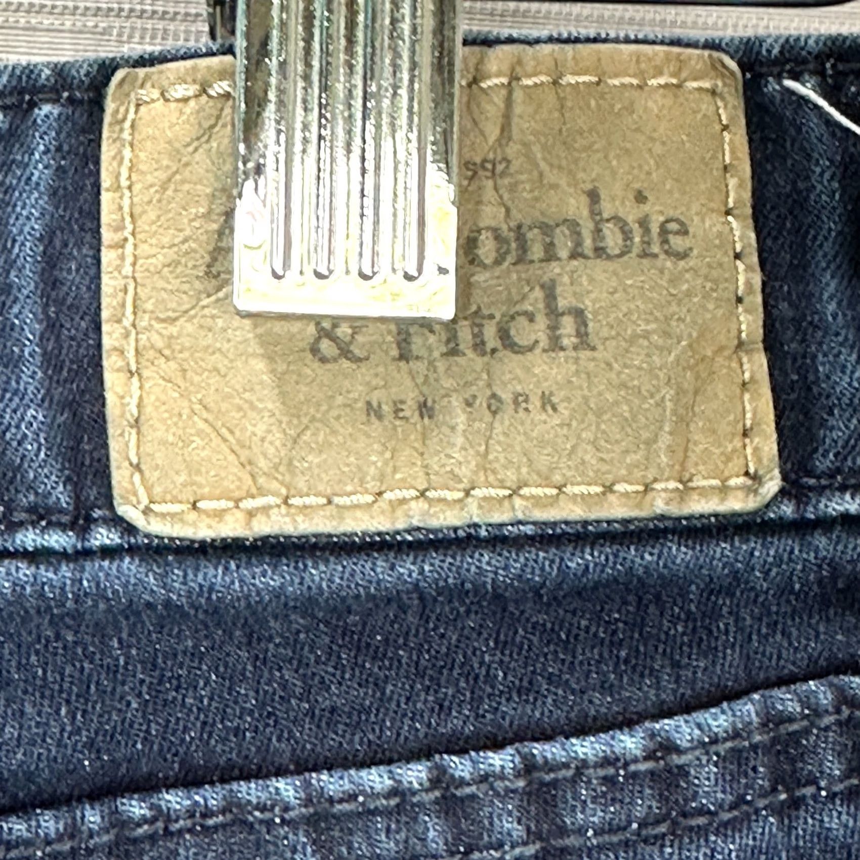Abercrombie & Fitch Abercrombie & Fitch Jeans Womens 8 The A&F Jegging Cotton Stretch Pockets Dark Blue Denim Size 30" / US 8 / IT 44 - 7 Thumbnail