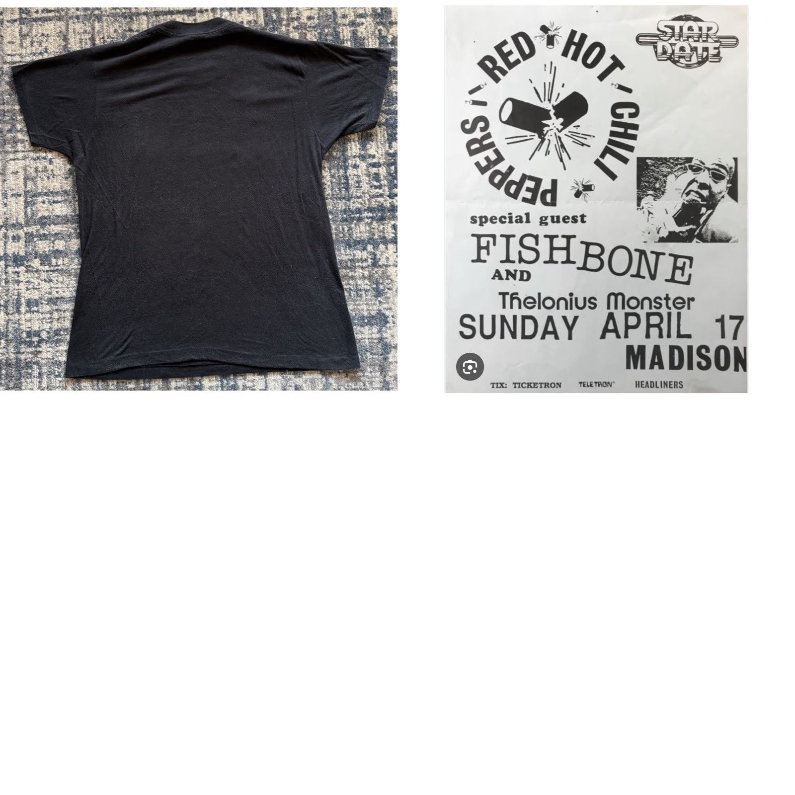 Vintage VINTAGE Headliners Music Madison Wisconsin T Shirt XL RHCP Punk Grunge 80s Size US XL / EU 56 / 4 - 8 Thumbnail