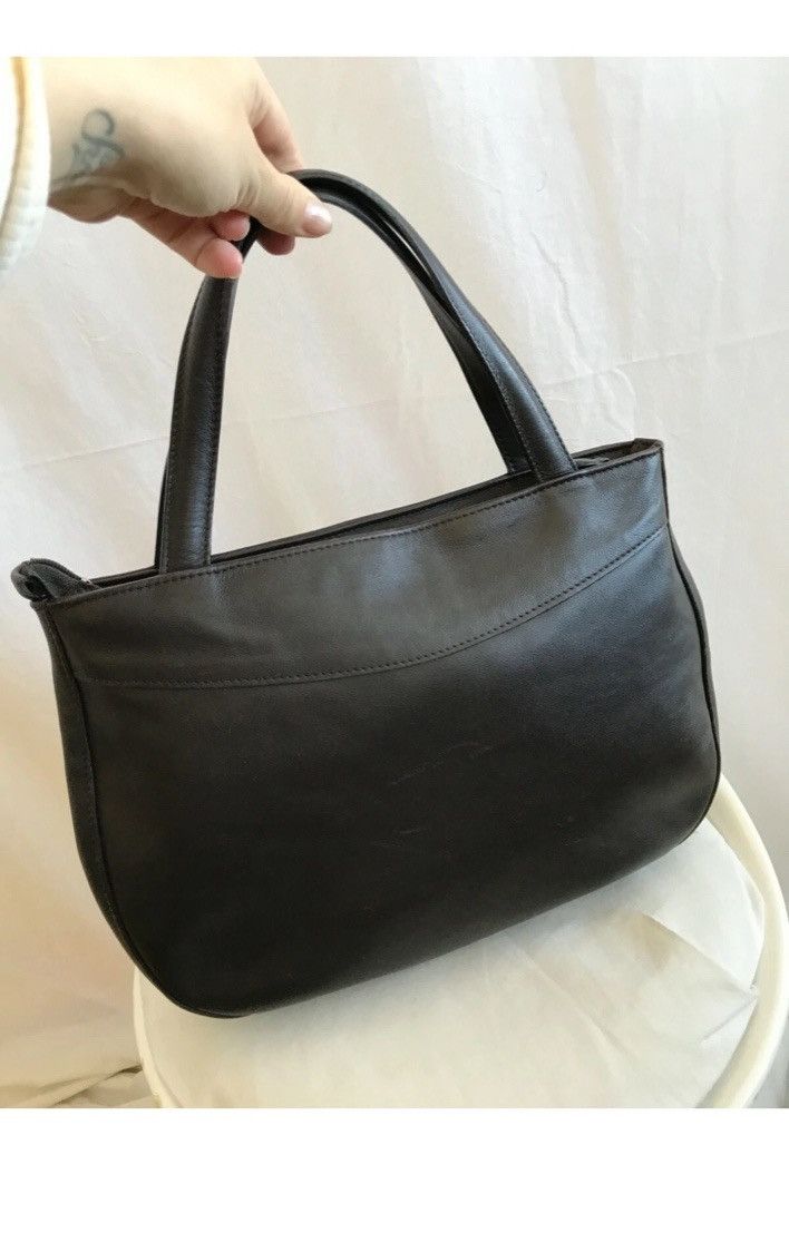 Longchamp Longchamp Shoulder Bag: Brown Leather with Feathers Detail Size ONE SIZE - 5 Thumbnail