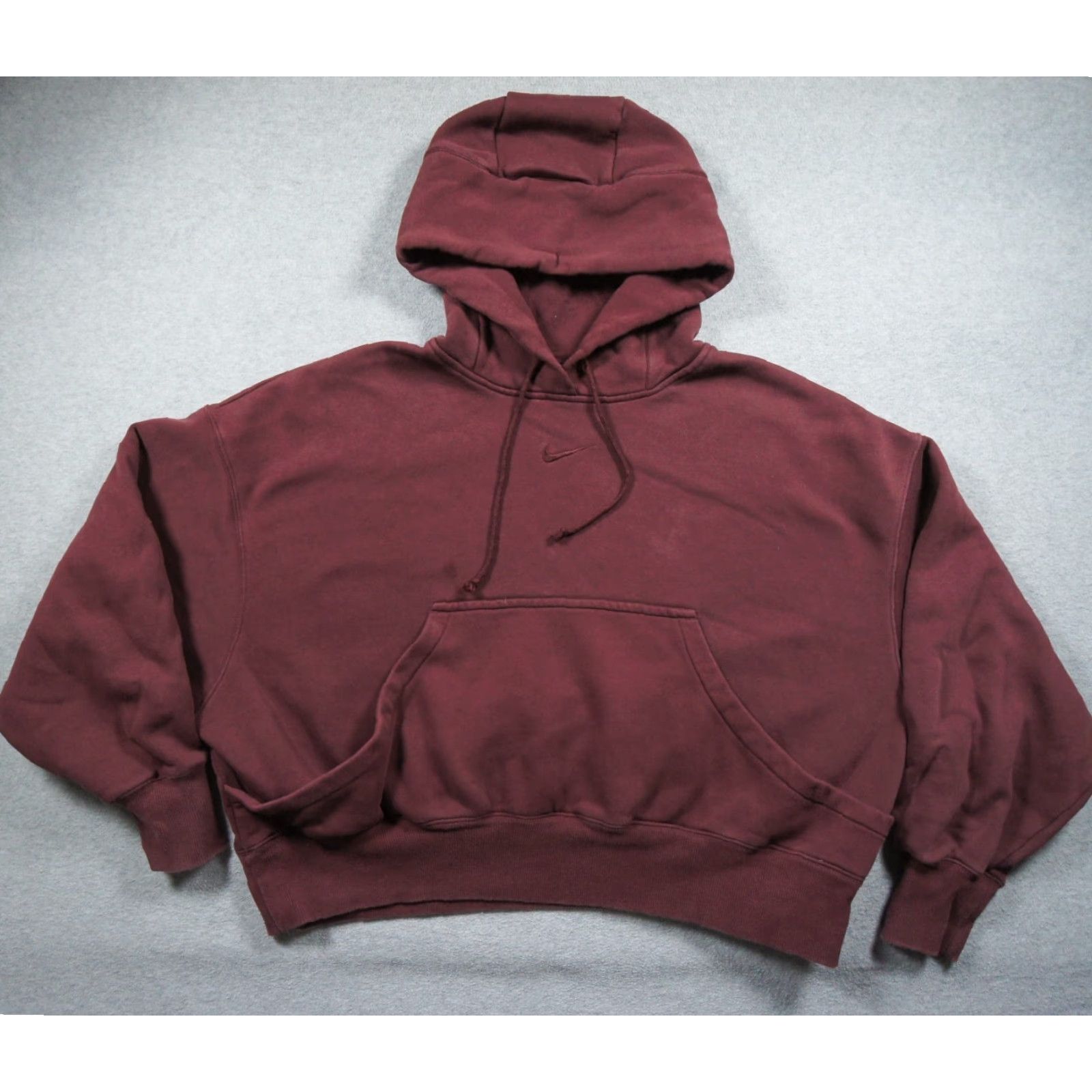 Nike Nike Sweatshirt Womens Small Red Oversized Hoodie Phoenix Fleece Center Swoosh Size S / US 4 / IT 40 - 2 Thumbnail