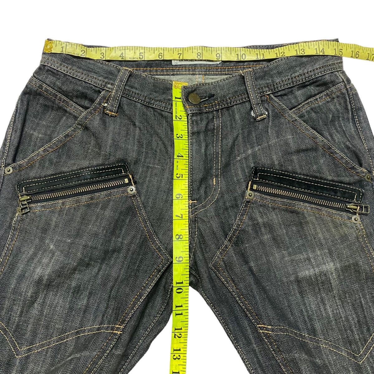 Michel Klein MK Michel Klein Homme Denim Flare Double knee Jeans Size US 30 / EU 46 - 21 Thumbnail