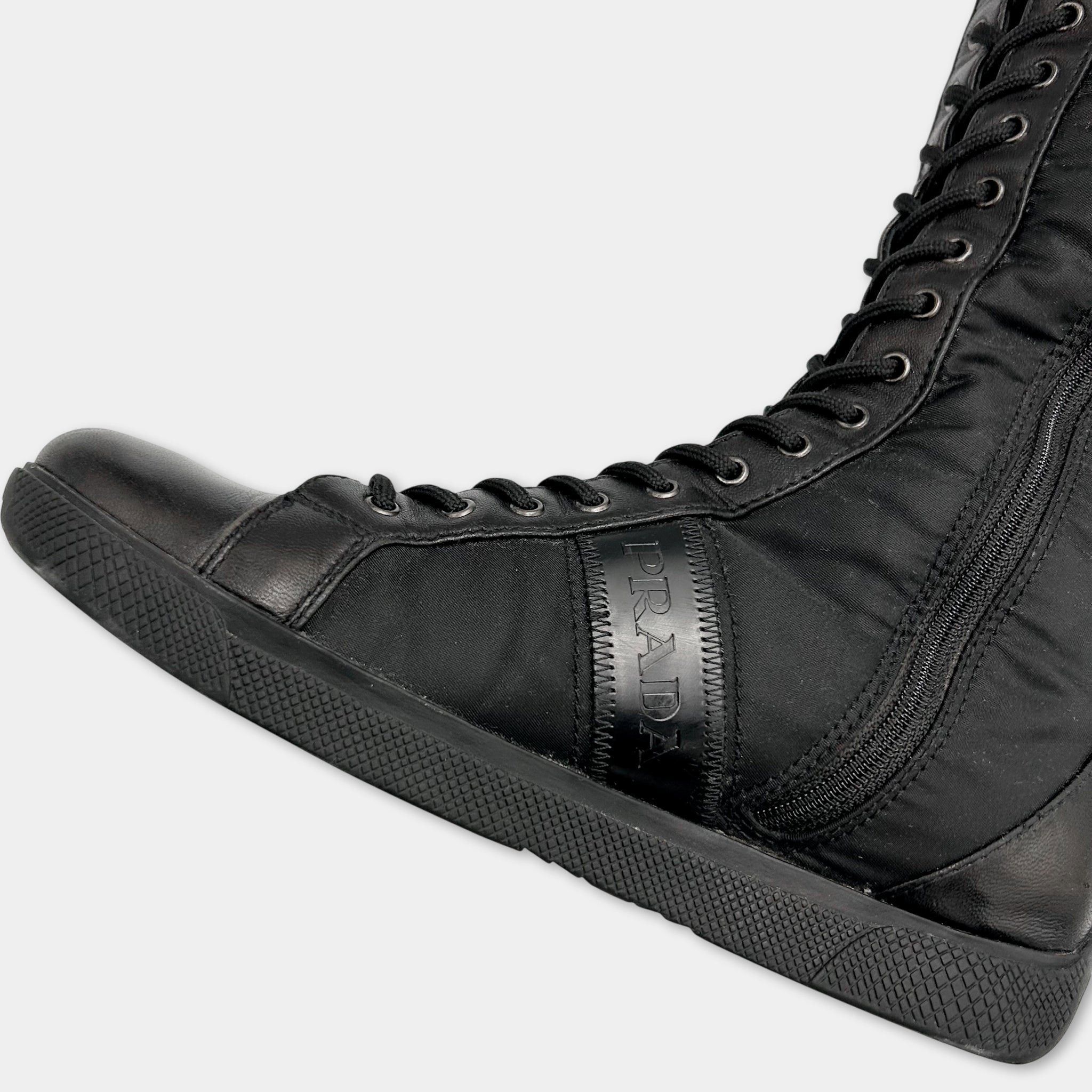 Prada Prada High Top Lace-up Sneakers Size US 37 - 6 Thumbnail