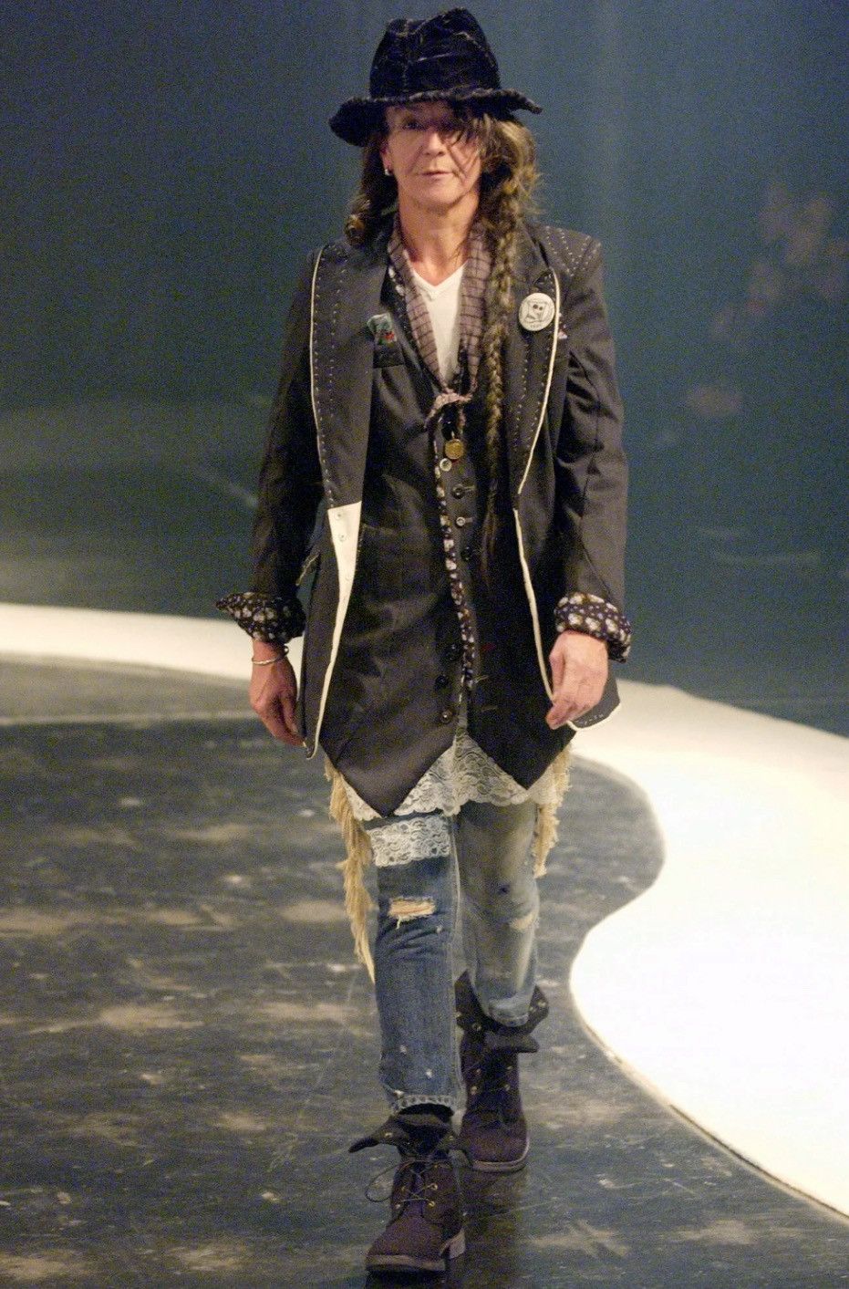 Undercover Undercover AW2004 But Beautiful Lace Print Denim Size 26" / US 2 / IT 38 - 14 Thumbnail