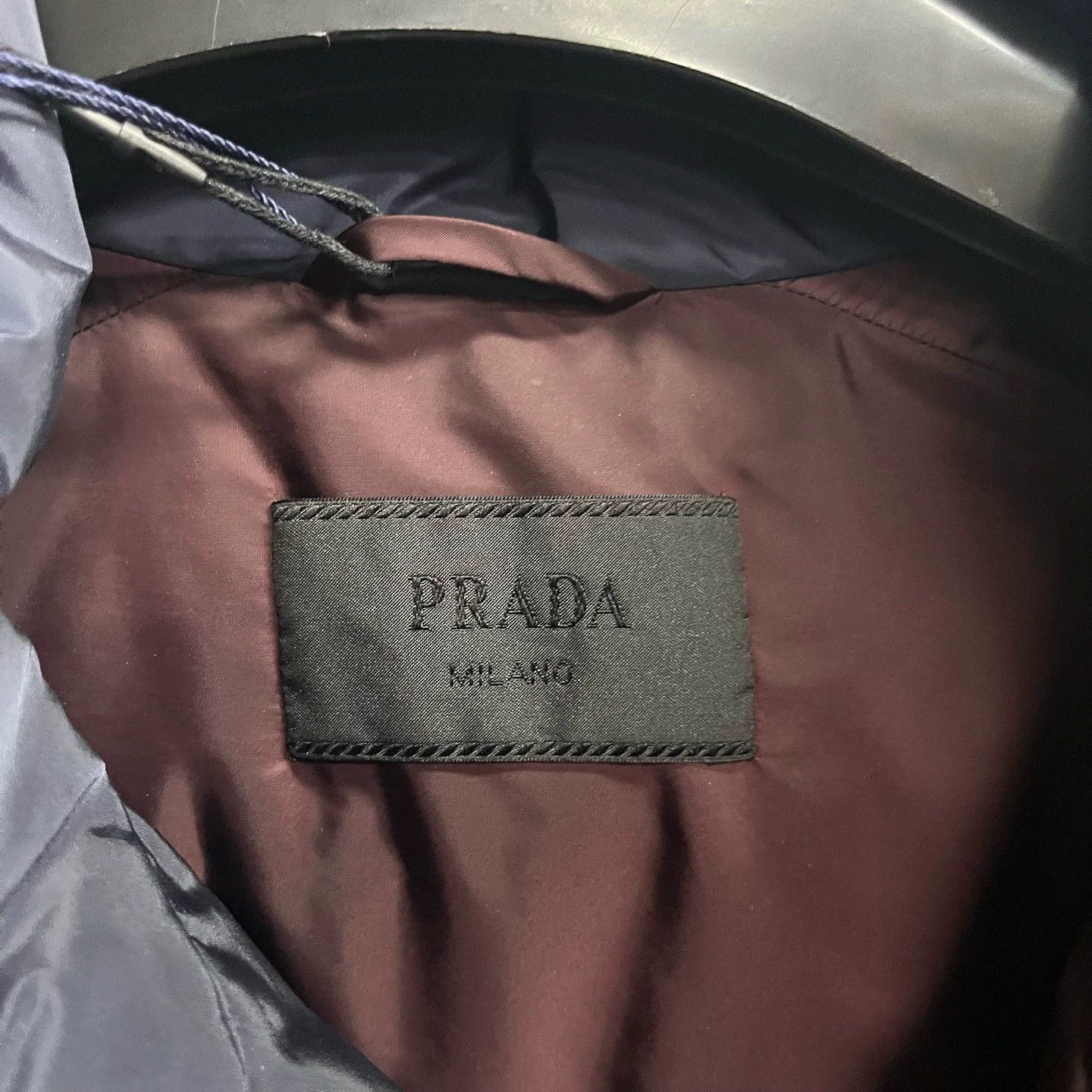 Prada prada navy blue casual hooded down jacket Size US L / EU 52-54 / 3 - 3 Thumbnail