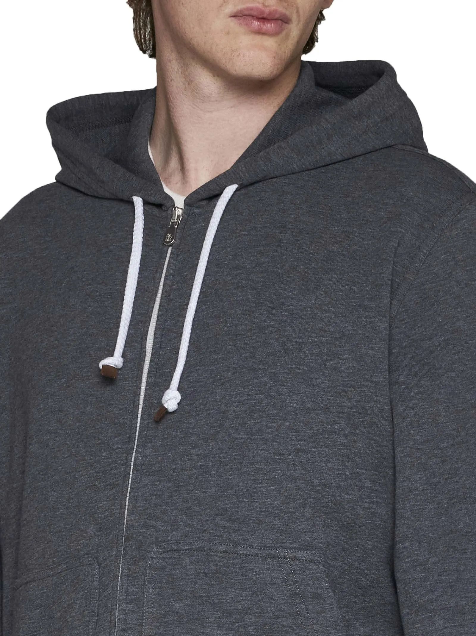 Brunello Cucinelli o1w1db10125 Zip Cardigan in Black Size US S / EU 44-46 / 1 - 5 Thumbnail