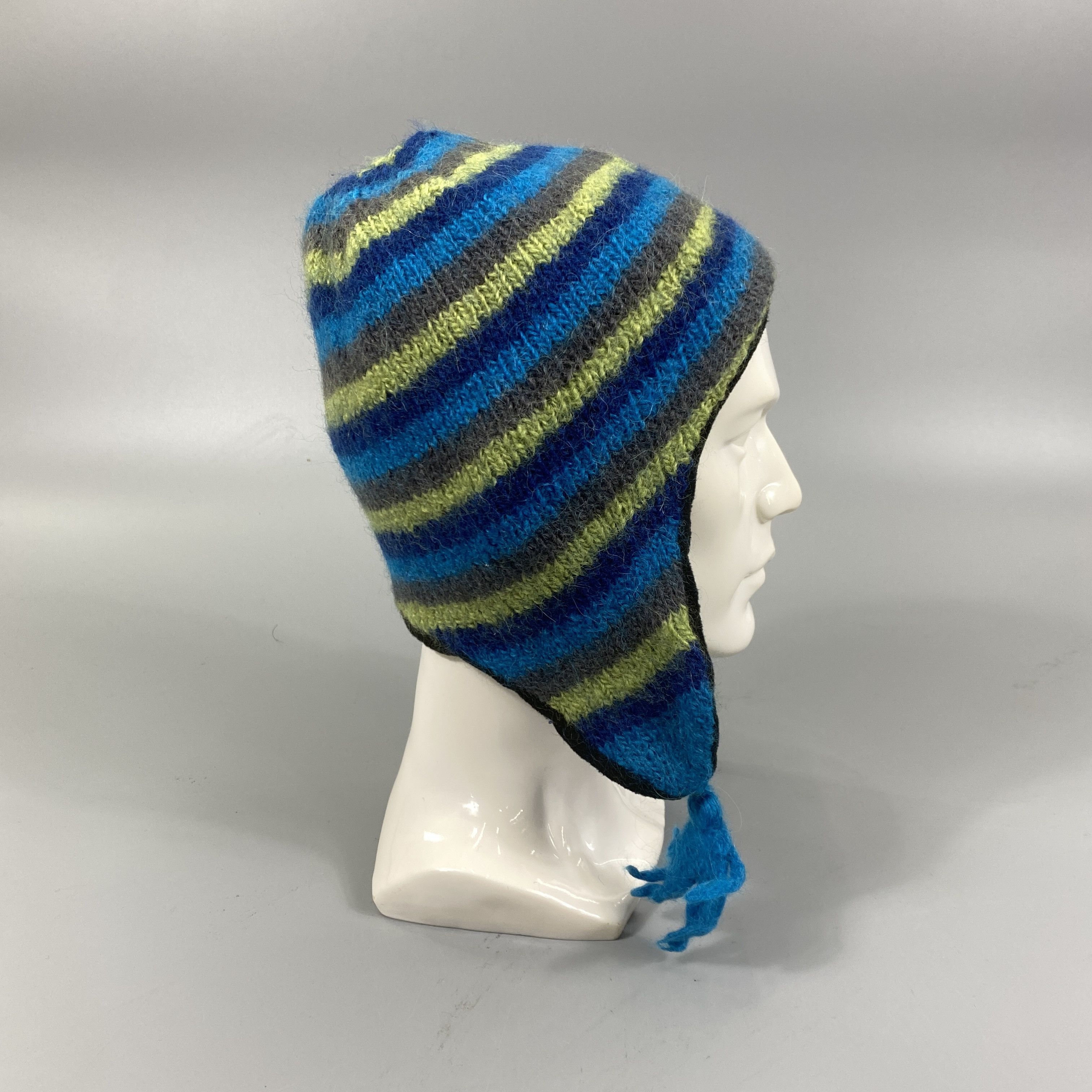 Japanese Brand Chaos Ear Flap Multi Color Beanie -BN707 Size ONE SIZE - 4 Thumbnail