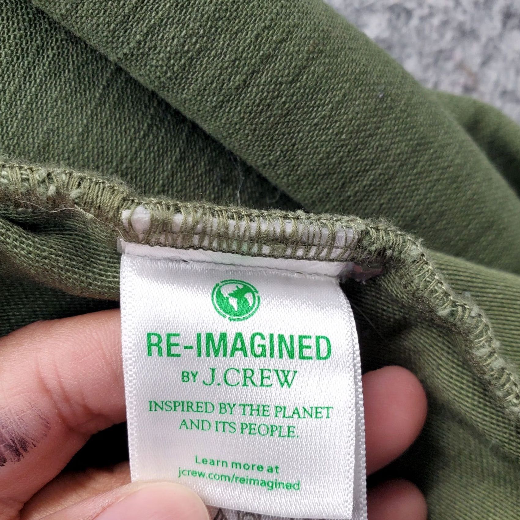 J.Crew J.CREW Womens Small Green Long Sleeve Jacket Cinch Snap Front Inside Zip Size S / US 4 / IT 40 - 6 Thumbnail