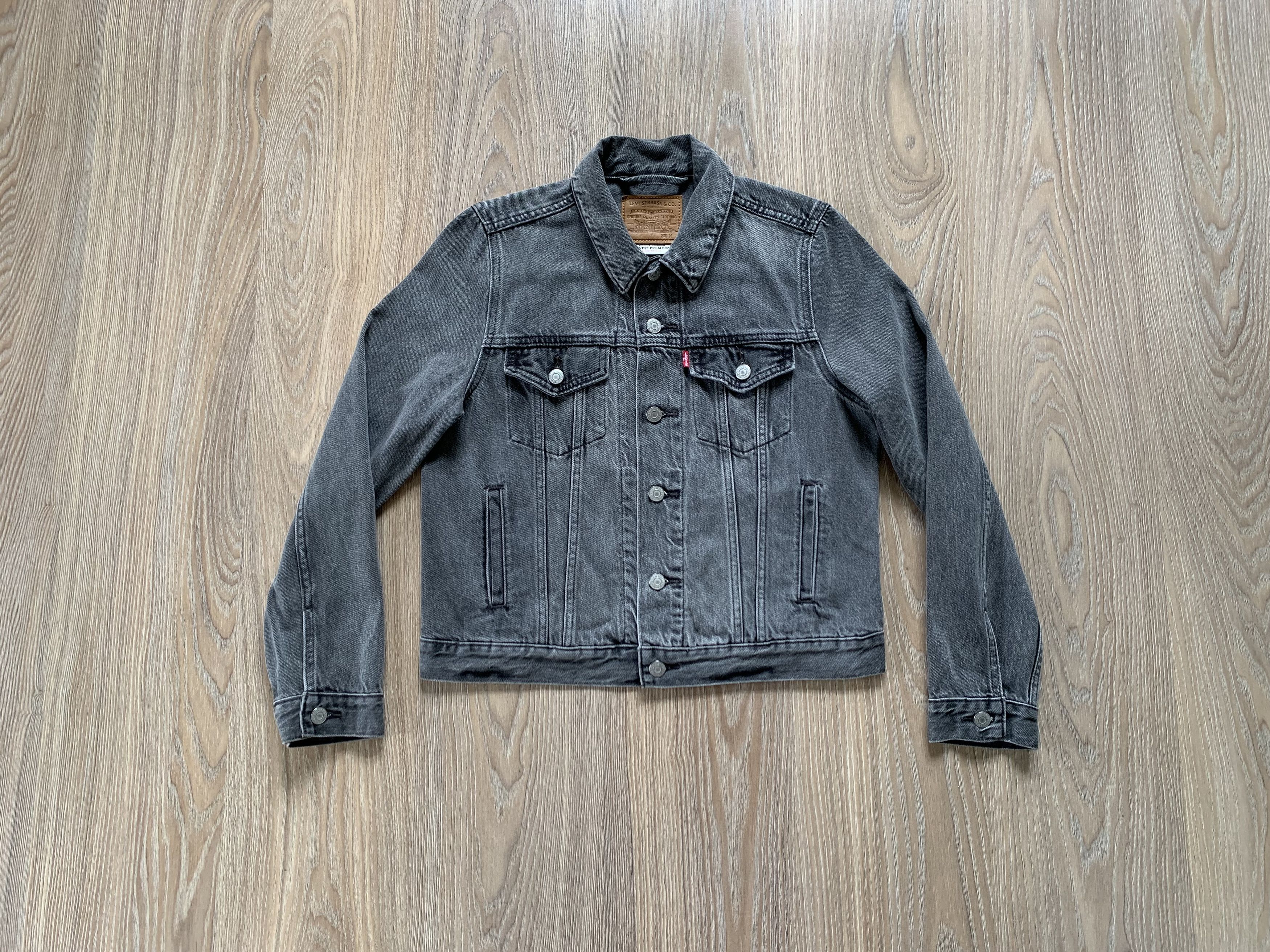 Levi's × Vintage Levis Premium Grey Denim Trucker Jacket Size M / US 6-8 / IT 42-44 - 10 Thumbnail