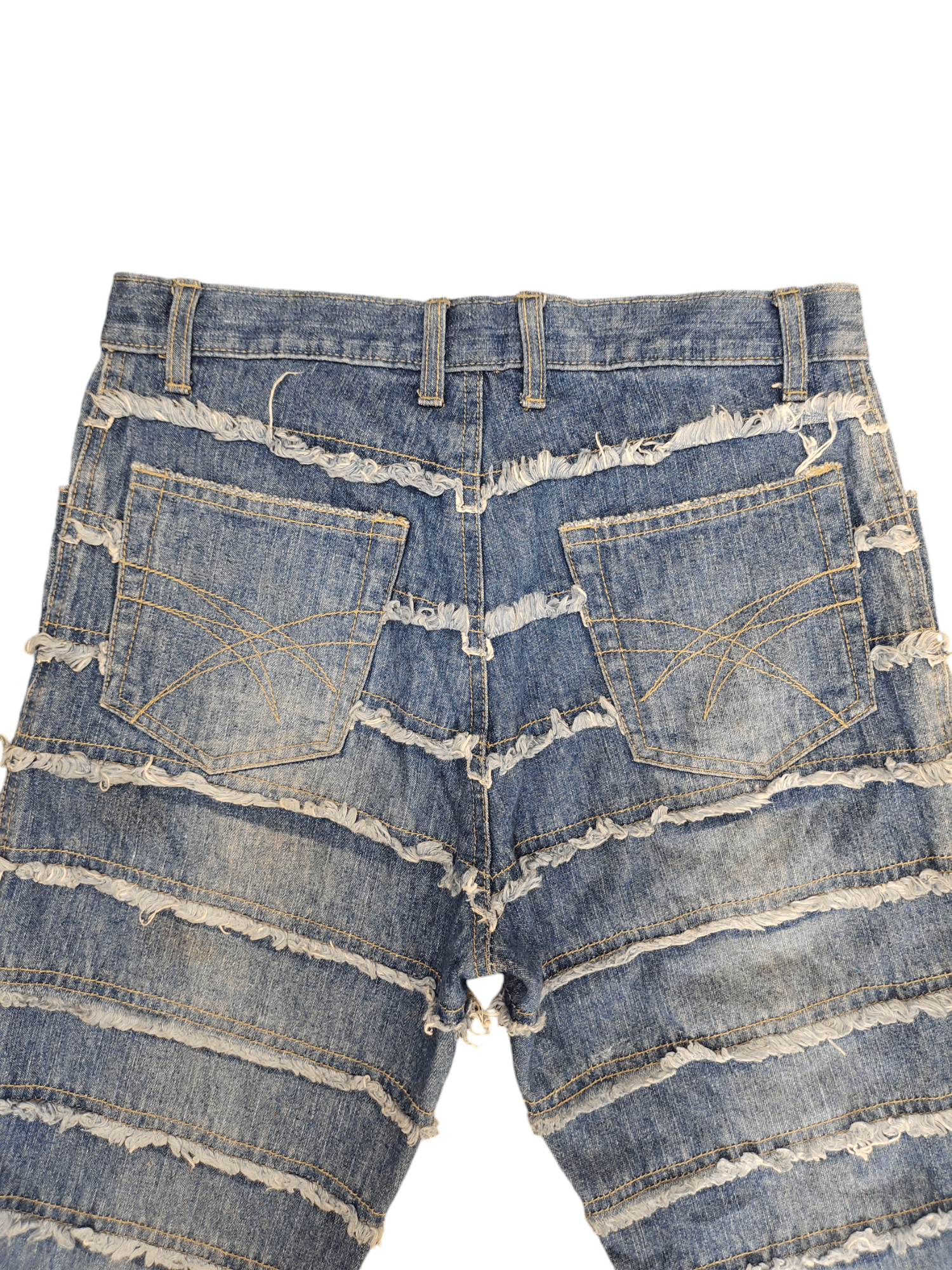 If Six Was Nine Flare Jeans F.T.S Hagi Patchwork Denim Bootcut Hysterics Sty Size US 27 - 17 Thumbnail
