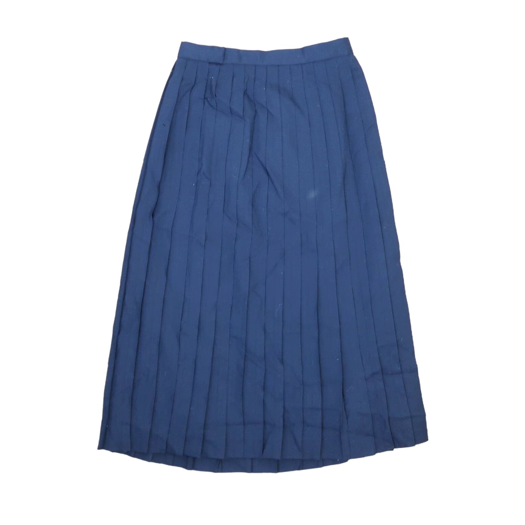 Vintage VINTAGE JH Collectibles Skirt Navy Blue Wool Midi A-Line 8 Women Wool 80s Skirt Body Workwear Mens? Size 30" / US 8 / IT 44 - 3 Thumbnail