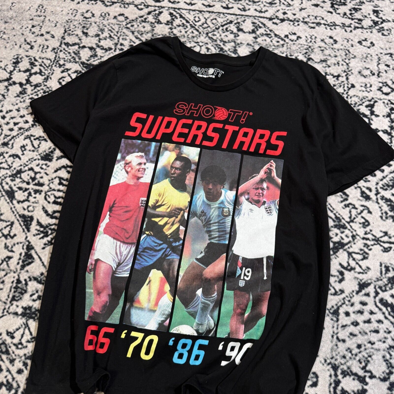 Vintage Vintage Black Cotton T-Shirt XL Soccer Football Jersey 90s Size US XL / EU 56 / 4 - 6 Thumbnail